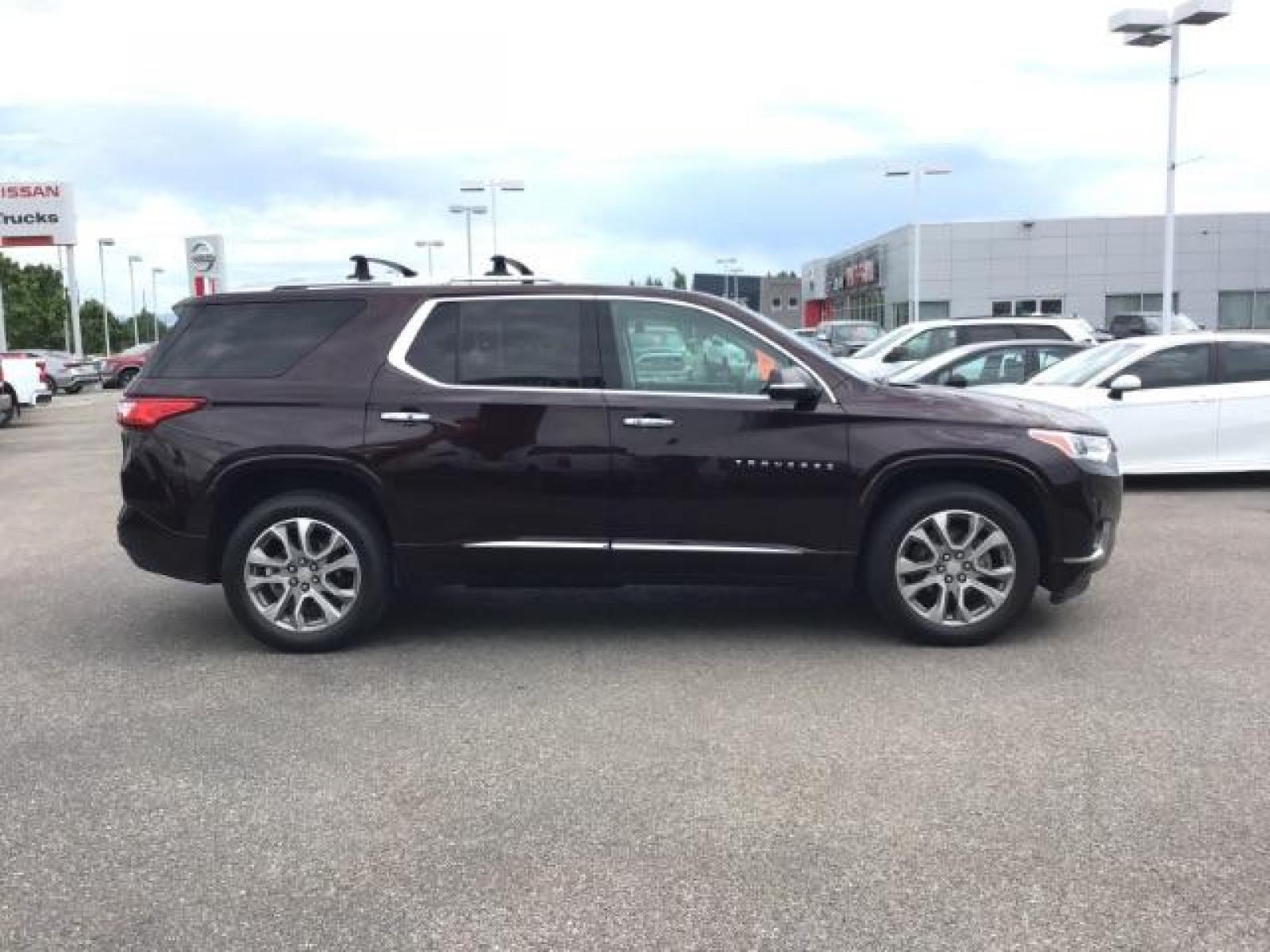 2020 Black Cherry Metallic /Jet Black/Dark Galvanized, leather Chevrolet Traverse Premier AWD (1GNEVKKW6LJ) with an 3.6L V6 DOHC 24V engine, 9-Speed Automatic transmission, located at 1235 N Woodruff Ave., Idaho Falls, 83401, (208) 523-1053, 43.507172, -112.000488 - Leather, 3rd row seating, rear entertainment, heated and cooled seats. At Timberline Auto it is always easy to find a great deal on your next vehicle! Our experienced sales staff can help find the right vehicle that will fit your needs. Our knowledgeable finance department has options for almost an - Photo #6