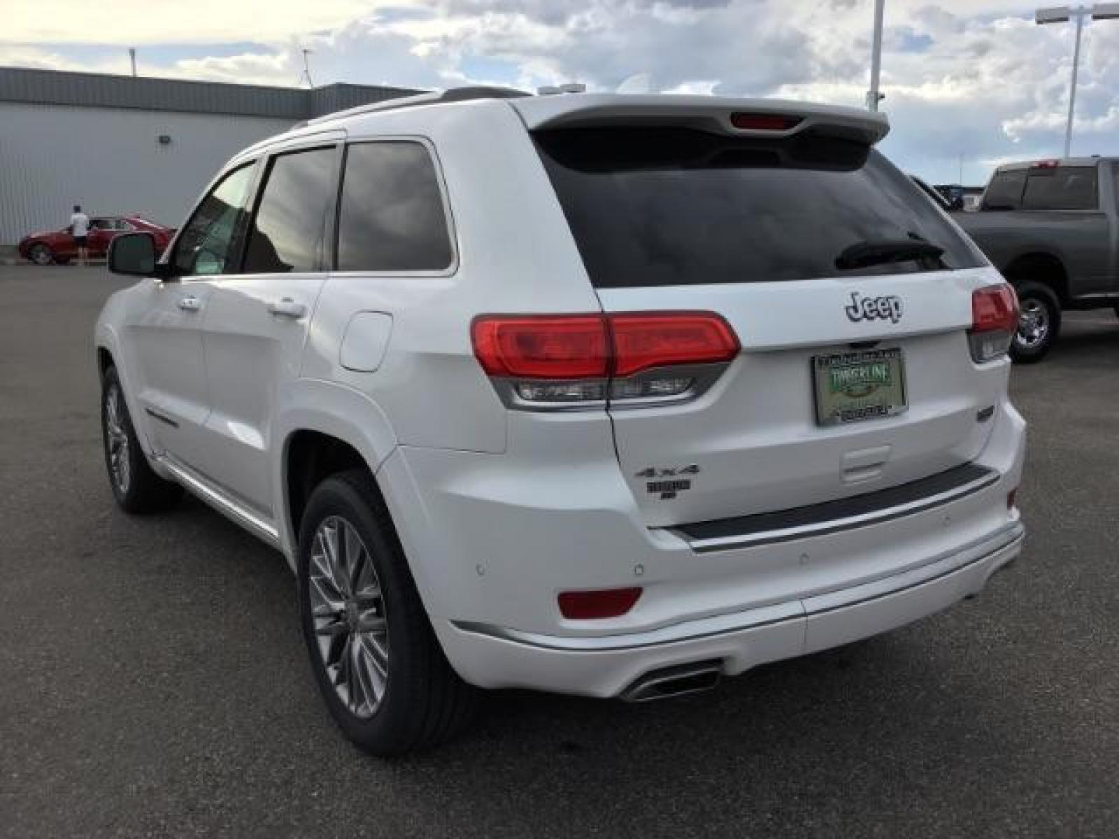 2018 Bright White Clear Coat /Black, leather Jeep Grand Cherokee Summit 4WD (1C4RJFJTXJC) with an 5.7L V8 OHV 16V engine, 8-Speed Automatic transmission, located at 1235 N Woodruff Ave., Idaho Falls, 83401, (208) 523-1053, 43.507172, -112.000488 - Equipped with the 5.7 V8 Hemi, adjustable ride height, factory 20 inch premium wheels, paint matched bumpers, SUMMIT premium leather interior, comfort and safety options, terrain select, and a double sunroof! At timberline Auto it is always easy to find a great deal on your next vehicle! Our exper - Photo #3