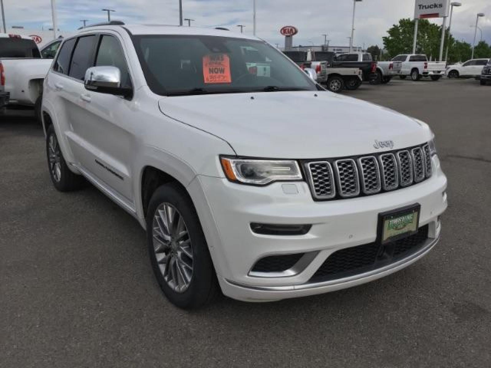 2018 Bright White Clear Coat /Black, leather Jeep Grand Cherokee Summit 4WD (1C4RJFJTXJC) with an 5.7L V8 OHV 16V engine, 8-Speed Automatic transmission, located at 1235 N Woodruff Ave., Idaho Falls, 83401, (208) 523-1053, 43.507172, -112.000488 - Equipped with the 5.7 V8 Hemi, adjustable ride height, factory 20 inch premium wheels, paint matched bumpers, SUMMIT premium leather interior, comfort and safety options, terrain select, and a double sunroof! At timberline Auto it is always easy to find a great deal on your next vehicle! Our exper - Photo #7