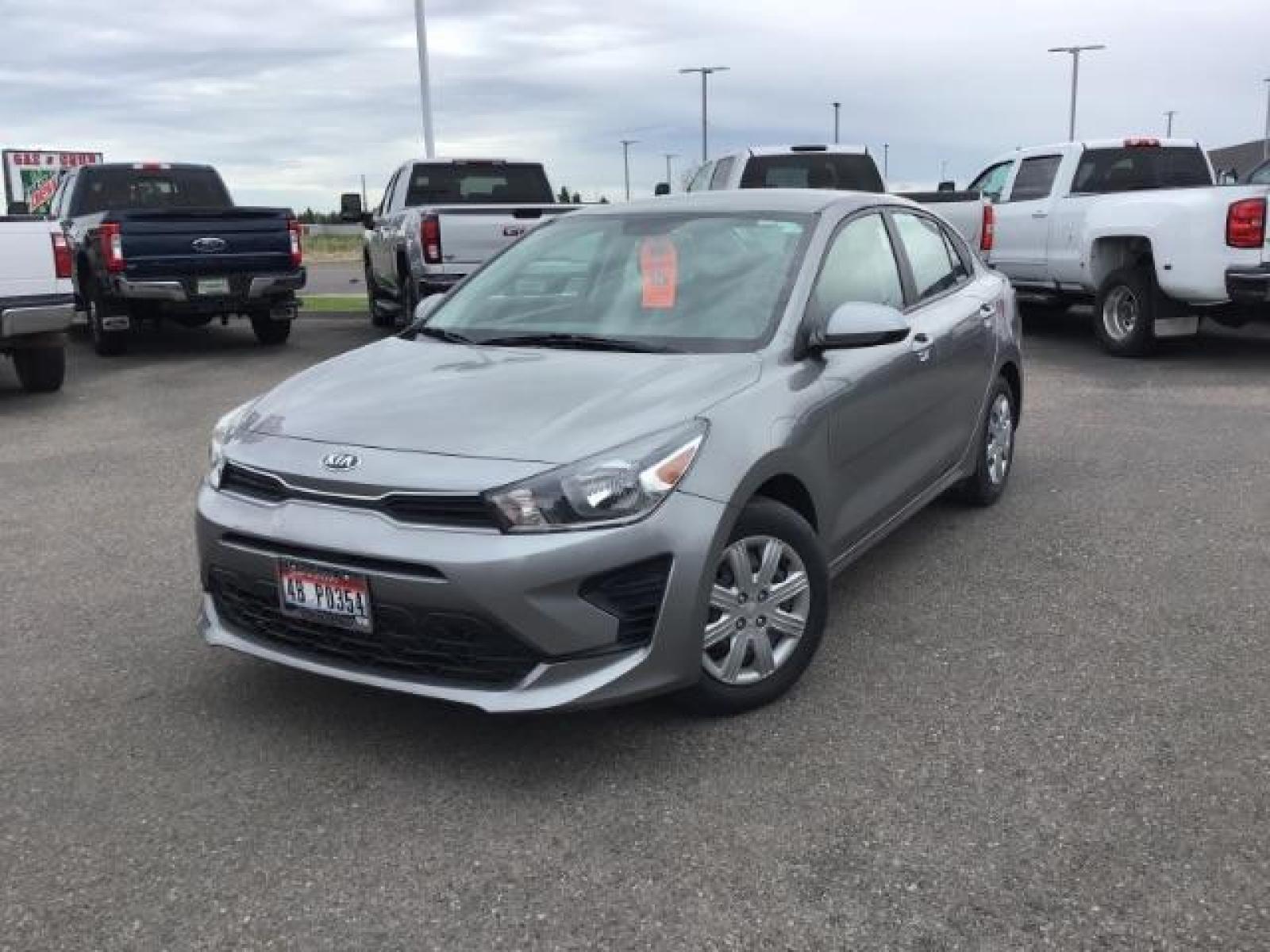2021 Gray /Gray Kia Rio S (3KPA24AD7ME) with an 1.6L L4 DOHC 16V engine, 6-Speed Automatic transmission, located at 1235 N Woodruff Ave., Idaho Falls, 83401, (208) 523-1053, 43.507172, -112.000488 - This 2021 Kia Rio has low miles, cloth interior with lots of options. At timberline Auto it is always easy to find a great deal on your next vehicle! Our experienced sales staff can help find the right vehicle that will fit your needs. Our knowledgeable finance department has options for almost an - Photo #1