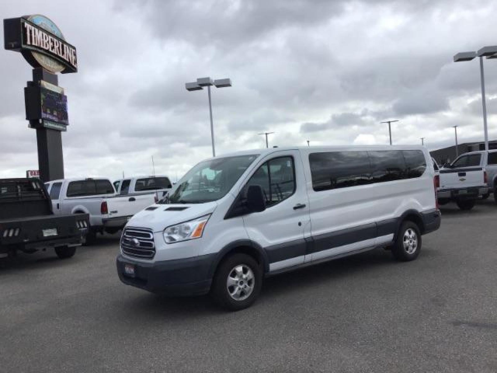2018 WHITE /XL Ford Transit 350 Wagon Low Roof XL w/Sliding Pass. 148-in. WB (1FBZX2YG2JK) with an 3.5L V6 DOHC 24V engine, 6-Speed Automatic transmission, located at 1235 N Woodruff Ave., Idaho Falls, 83401, (208) 523-1053, 43.507172, -112.000488 - This 2018 Ford Transit Van, will seat up to 15 passengers. It has 74,000 miles. Comes with bluetooth and satellite radio. At Timberline Auto it is always easy to find a great deal on your next vehicle! Our experienced sales staff can help find the right vehicle that will fit your needs. Our knowle - Photo #0