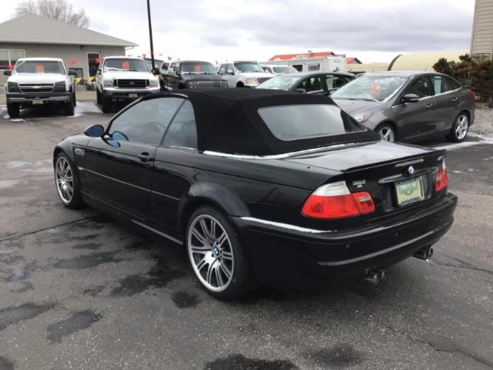 2004 Jet Black with Black Soft Top /Black Leather Interior BMW M3 Convertible (WBSBR93454P) with an 3.2L L6 DOHC 24V engine, 6-Speed Manual transmission, located at 1235 N Woodruff Ave., Idaho Falls, 83401, (208) 523-1053, 43.507172, -112.000488 - This 2004 BMW M3 convertible , has 111,000 miles. It comes with leather interior, power seats, paddle shifters, power windows and locks, and cruise control. At Timberline Auto it is always easy to find a great deal on your next vehicle! Our experienced sales staff can help find the right vehicle wil - Photo #2