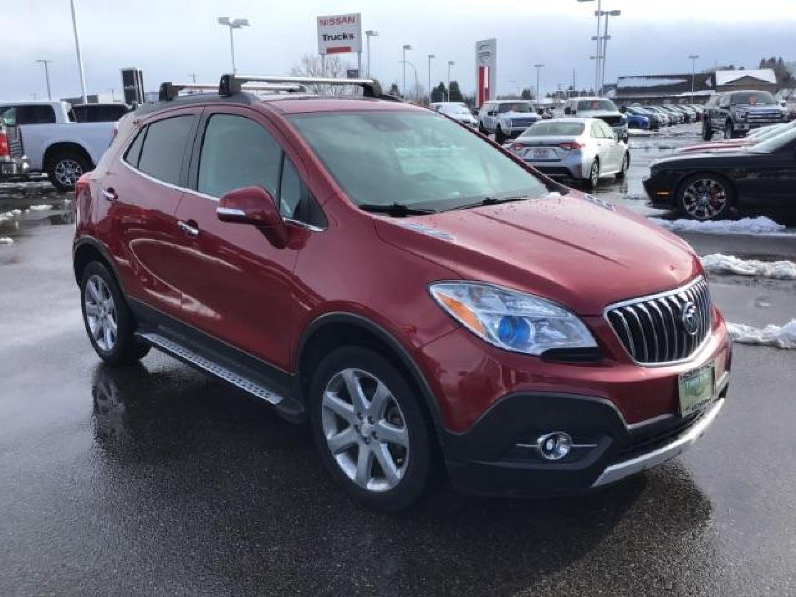 2016 RED /Ebony, leather Buick Encore Premium AWD (KL4CJHSB4GB) with an 1.4L L4 DOHC 16V TURBO engine, 6-Speed Automatic transmission, located at 1235 N Woodruff Ave., Idaho Falls, 83401, (208) 523-1053, 43.507172, -112.000488 - This 2016 Buick Encore Premium AWD, has the 3.5L V6 motor. It has 53,000 miles. It has leather interior, heated seats, blue tooth audio, power windows, and locks. At Timberline Auto it is always easy to find a great deal on your next vehicle! Our experienced sales staff can help find the right vehic - Photo #6