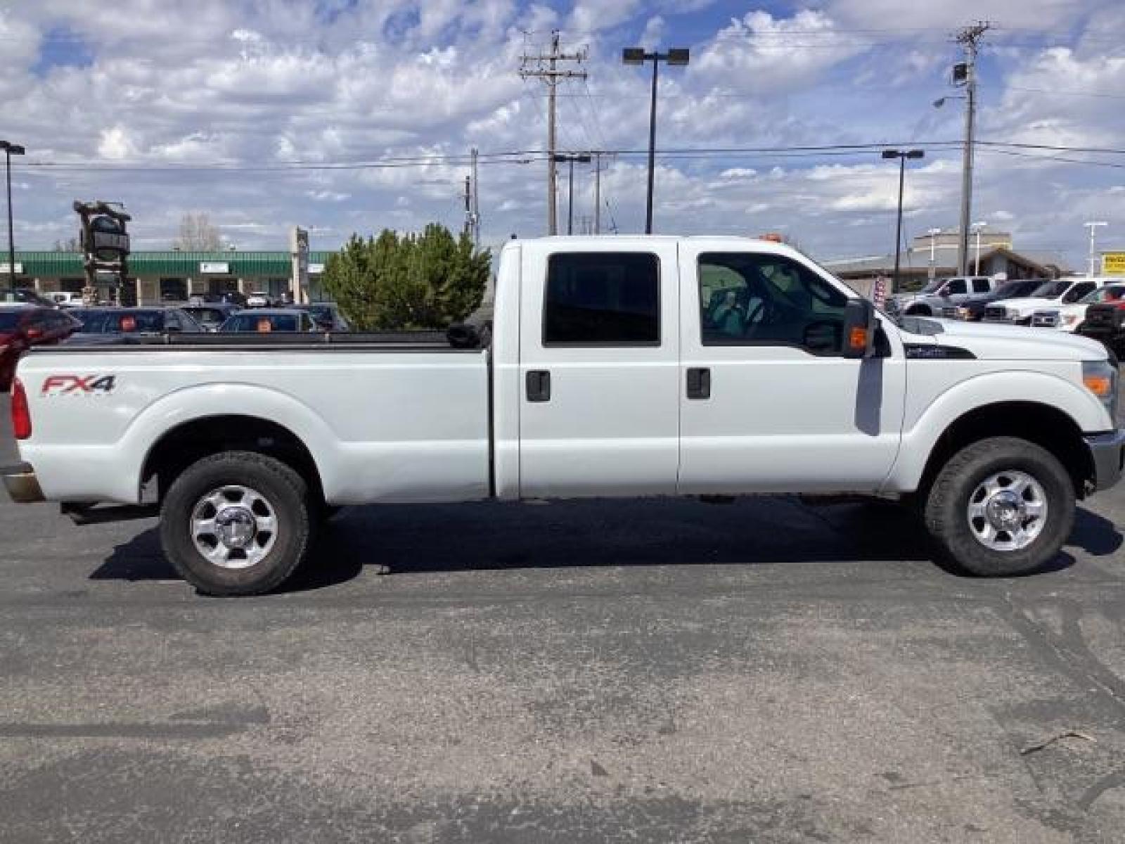 2012 Oxford White /Steel Cloth Interior Ford F-250 SD XL Crew Cab Long Bed 4WD (1FT7W2B64CE) with an 6.2L V8 OHV 16V engine, 6-Speed Automatic transmission, located at 1235 N Woodruff Ave., Idaho Falls, 83401, (208) 523-1053, 43.507172, -112.000488 - The 2011 Ford F-250 XL is a sturdy and capable truck designed for heavy-duty work. Here are the key features you can expect to find in the gas-powered XL trim: Engine Option: 6.2-liter V8 engine producing around 385 horsepower and 405 lb-ft of torque. Transmission: Most models come with a six-spe - Photo #5