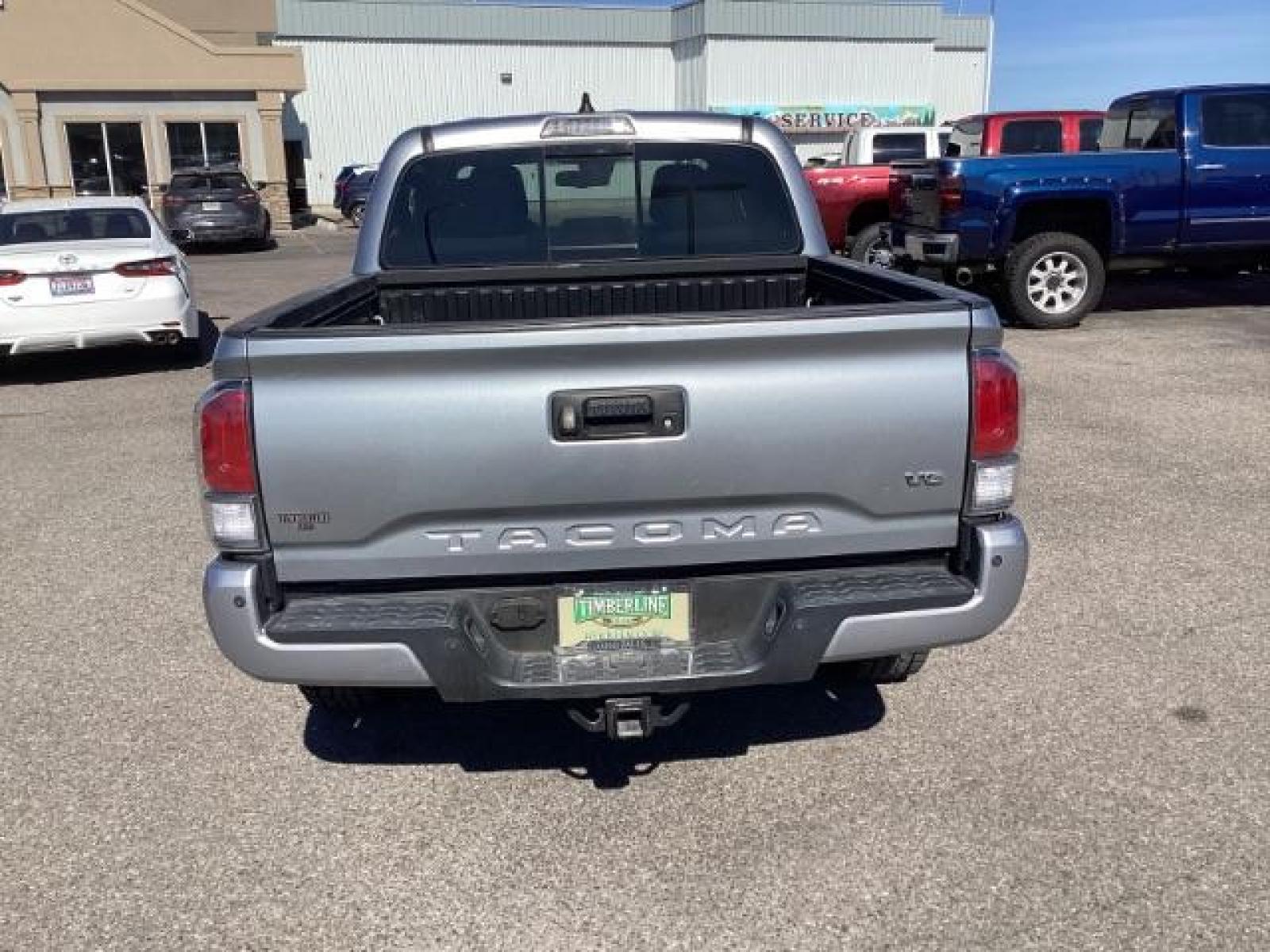 2021 Silver Sky Metallic /Cement Gray, cloth Toyota Tacoma SR5 Double Cab Long Bed V6 6AT 4WD (5TFCZ5ANXMX) with an 3.5L V6 DOHC 24V engine, 6-Speed Automatic transmission, located at 1235 N Woodruff Ave., Idaho Falls, 83401, (208) 523-1053, 43.507172, -112.000488 - The 2021 Toyota Tacoma TRD Off-Road Crew Cab is designed to excel both on and off the road, offering a combination of ruggedness, capability, and advanced features. Here are some of the key features you can typically find in this model: Off-Road Capability: The TRD Off-Road trim is specifically gea - Photo #3