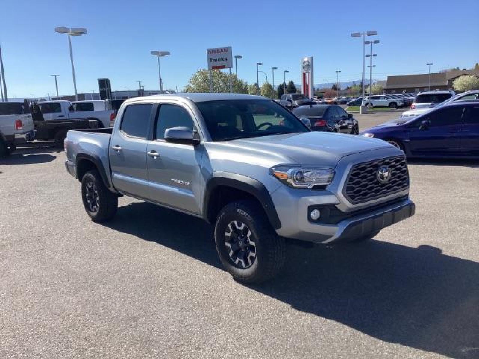 2021 Silver Sky Metallic /Cement Gray, cloth Toyota Tacoma SR5 Double Cab Long Bed V6 6AT 4WD (5TFCZ5ANXMX) with an 3.5L V6 DOHC 24V engine, 6-Speed Automatic transmission, located at 1235 N Woodruff Ave., Idaho Falls, 83401, (208) 523-1053, 43.507172, -112.000488 - Photo #6