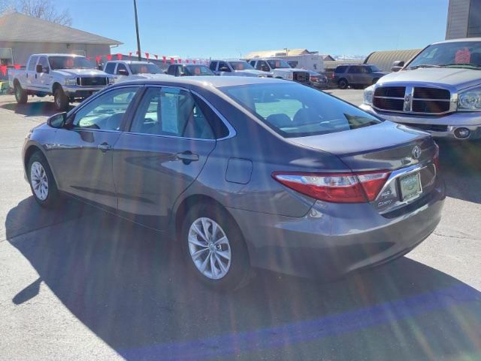 2016 Celestial Silver Metallic /Ash, cloth Toyota Camry LE (4T4BF1FK4GR) with an 2.5L L4 DOHC 16V engine, 6-Speed Automatic transmission, located at 1235 N Woodruff Ave., Idaho Falls, 83401, (208) 523-1053, 43.507172, -112.000488 - The 2016 Toyota Camry LE is a mid-level trim of the popular sedan, offering a blend of comfort, reliability, and efficiency. Here are some of the notable features you might find on the 2016 Toyota Camry LE: 2.5-Liter Four-Cylinder Engine: The Camry LE typically comes equipped with a 2.5-liter four- - Photo #2