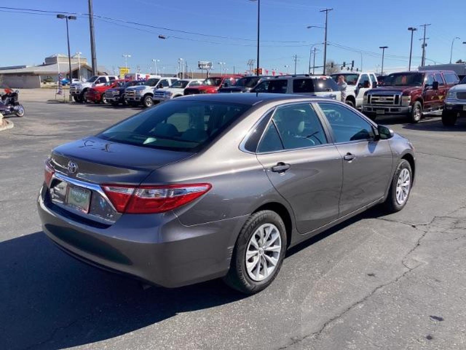 2016 Celestial Silver Metallic /Ash, cloth Toyota Camry LE (4T4BF1FK4GR) with an 2.5L L4 DOHC 16V engine, 6-Speed Automatic transmission, located at 1235 N Woodruff Ave., Idaho Falls, 83401, (208) 523-1053, 43.507172, -112.000488 - The 2016 Toyota Camry LE is a mid-level trim of the popular sedan, offering a blend of comfort, reliability, and efficiency. Here are some of the notable features you might find on the 2016 Toyota Camry LE: 2.5-Liter Four-Cylinder Engine: The Camry LE typically comes equipped with a 2.5-liter four- - Photo #4