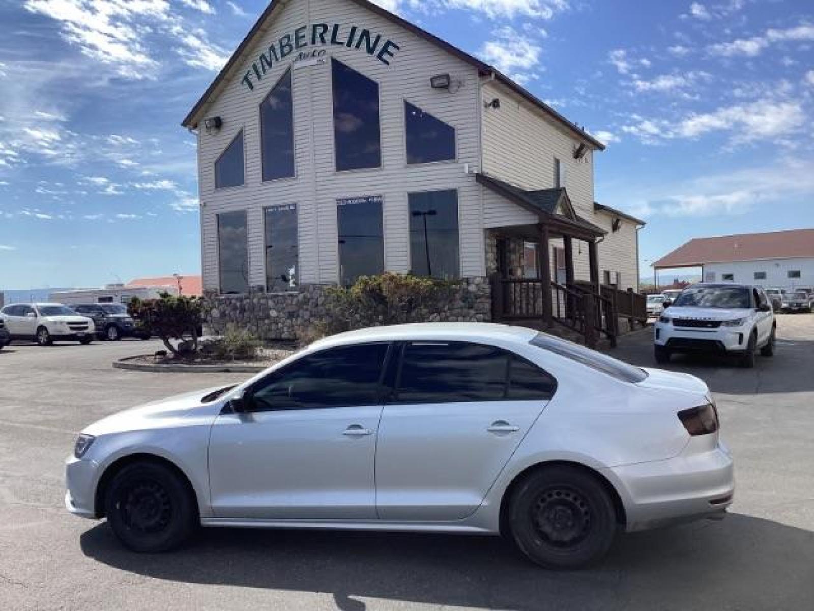 2016 Reflex Silver Metallic /Titan Black, cloth Volkswagen Jetta 1.4T S 6A (3VW267AJ5GM) with an 1.4L L4 DOHC 16V engine, 6-Speed Automatic transmission, located at 1235 N Woodruff Ave., Idaho Falls, 83401, (208) 523-1053, 43.507172, -112.000488 - New Inventory. Going thru service and inspect. Call for more pictures. At Timberline Auto it is always easy to find a great deal on your next vehicle! Our experienced sales staff can help find the right vehicle will fit your needs. Our knowledgeable finance department has options for almost any cred - Photo #0
