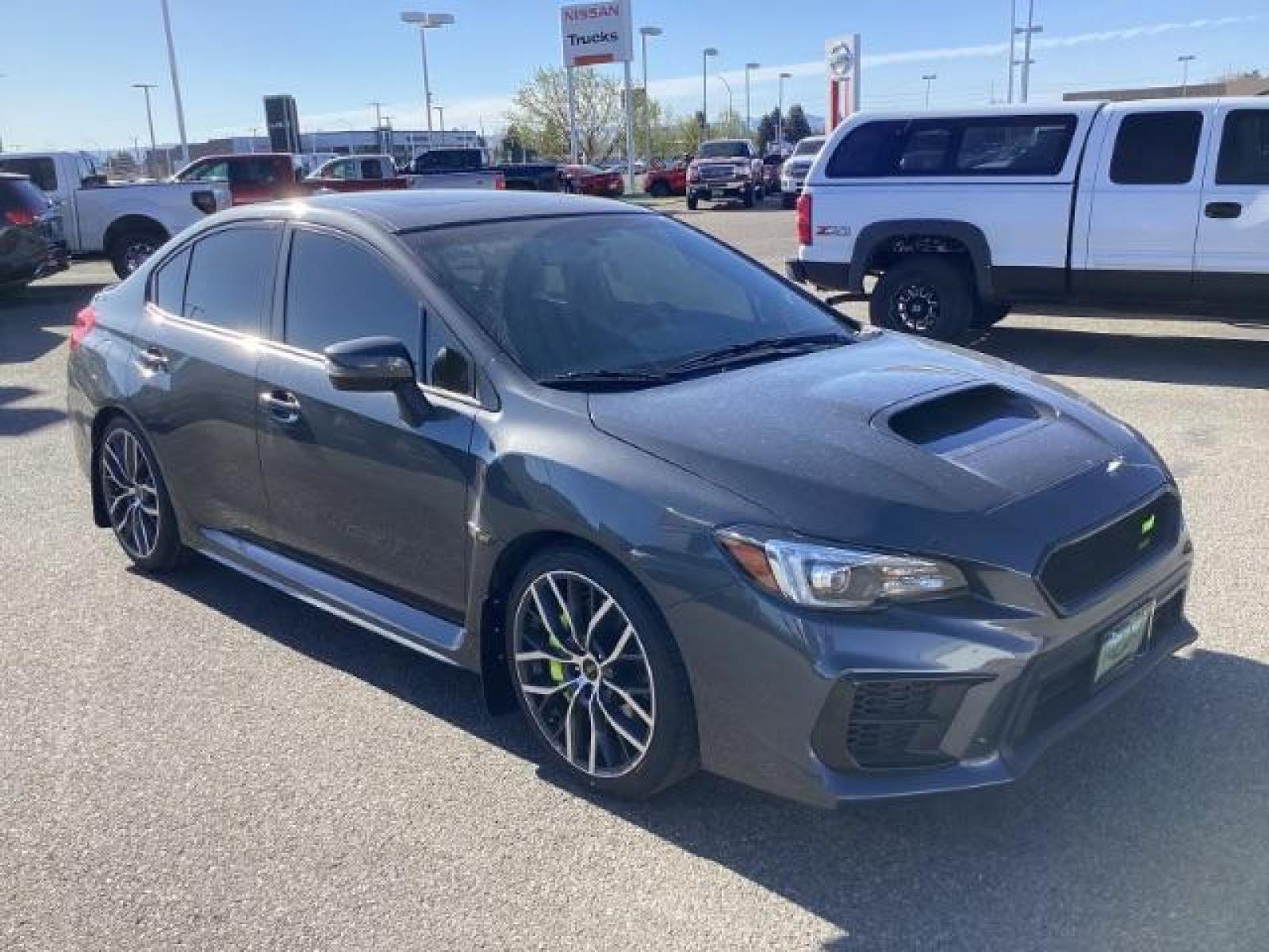 2020 Magnetite Gray Metallic /Black/Carbon Black, leather/sueded microfiber Subaru WRX STI 4-Door (JF1VA2V63L9) with an 2.5L H4 DOHC 16V engine, 6-Speed Manual transmission, located at 1235 N Woodruff Ave., Idaho Falls, 83401, (208) 523-1053, 43.507172, -112.000488 - At Timberline Auto it is always easy to find a great deal on your next vehicle! Our experienced sales staff can help find the right vehicle that will fit your needs. Our knowledgeable finance department has options for almost any credit score. We offer many warranty contract options to protect your - Photo #6