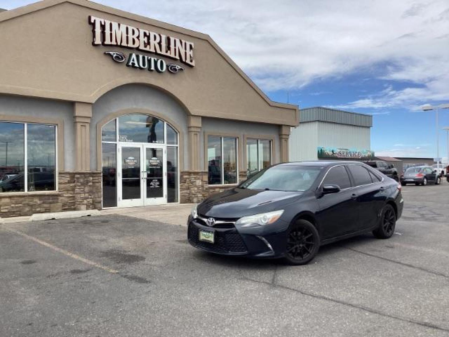 2015 Attitude Black Metallic /Black, leatherette/cloth Toyota Camry SE (4T1BF1FK0FU) with an 2.5L L4 DOHC 16V engine, 6-Speed Automatic transmission, located at 1235 N Woodruff Ave., Idaho Falls, 83401, (208) 523-1053, 43.507172, -112.000488 - Photo#0