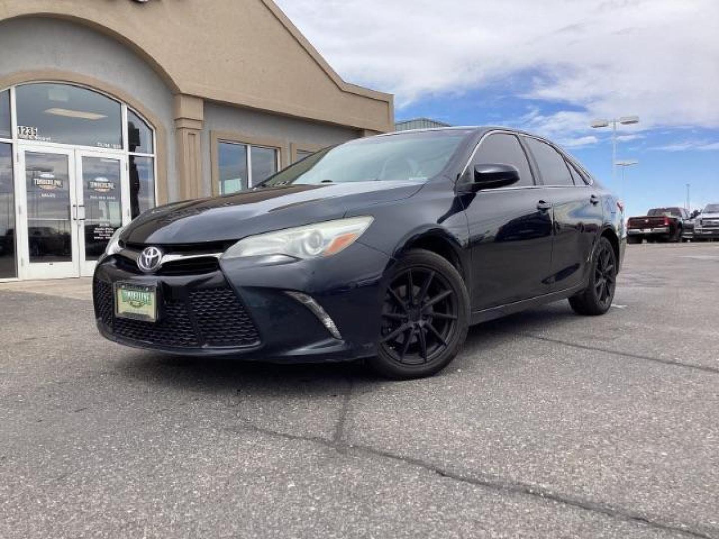 2015 Attitude Black Metallic /Black, leatherette/cloth Toyota Camry SE (4T1BF1FK0FU) with an 2.5L L4 DOHC 16V engine, 6-Speed Automatic transmission, located at 1235 N Woodruff Ave., Idaho Falls, 83401, (208) 523-1053, 43.507172, -112.000488 - Photo#1