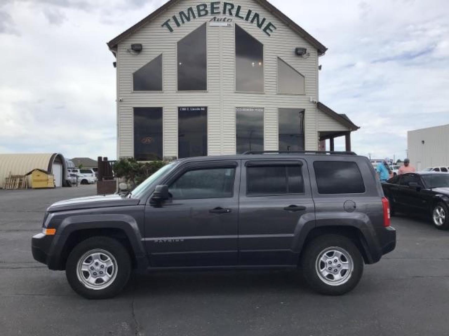 2017 GREY Jeep Patriot SPORT UTILITY 4-DR (1C4NJPBA4HD) with an 2.0L L4 DOHC 16V engine, Continuously Variable Transmission | 5-Speed Manua transmission, located at 1235 N Woodruff Ave., Idaho Falls, 83401, (208) 523-1053, 43.507172, -112.000488 - It only has 54,560 miles. FWD, cruise control , AM/FM CD Player. AC blows cold. 2.0 4 cyl. MPG 22 city / 26 hwy At Timberline Auto it is always easy to find a great deal on your next vehicle! Our experienced sales staff can help find the right vehicle will fit your needs. Our knowledgeable finance d - Photo#1