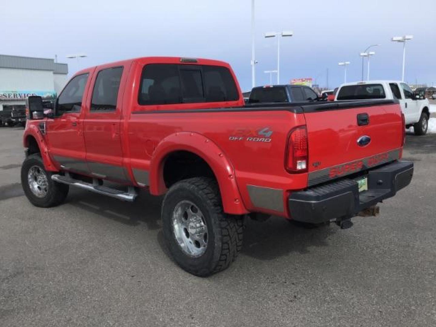 2008 RED /Ebony Leather Interior Ford F-250 SD Lariat Crew Cab 4WD (1FTSW21R38E) with an 6.4L V8 OHV 32V TURBO DIESEL engine, 5-Speed Automatic transmission, located at 1235 N Woodruff Ave., Idaho Falls, 83401, (208) 523-1053, 43.507172, -112.000488 - This 2008 Ford F250 4x4 Lariat, has the 6.4L power stroke motor. It has 133,000 miles. Comes with leather interior, heated seats, sunroof, back up camera, power windows and locks. At Timberline Auto it is always easy to find a great deal on your next vehicle! Our experienced sales staff can help fin - Photo#2