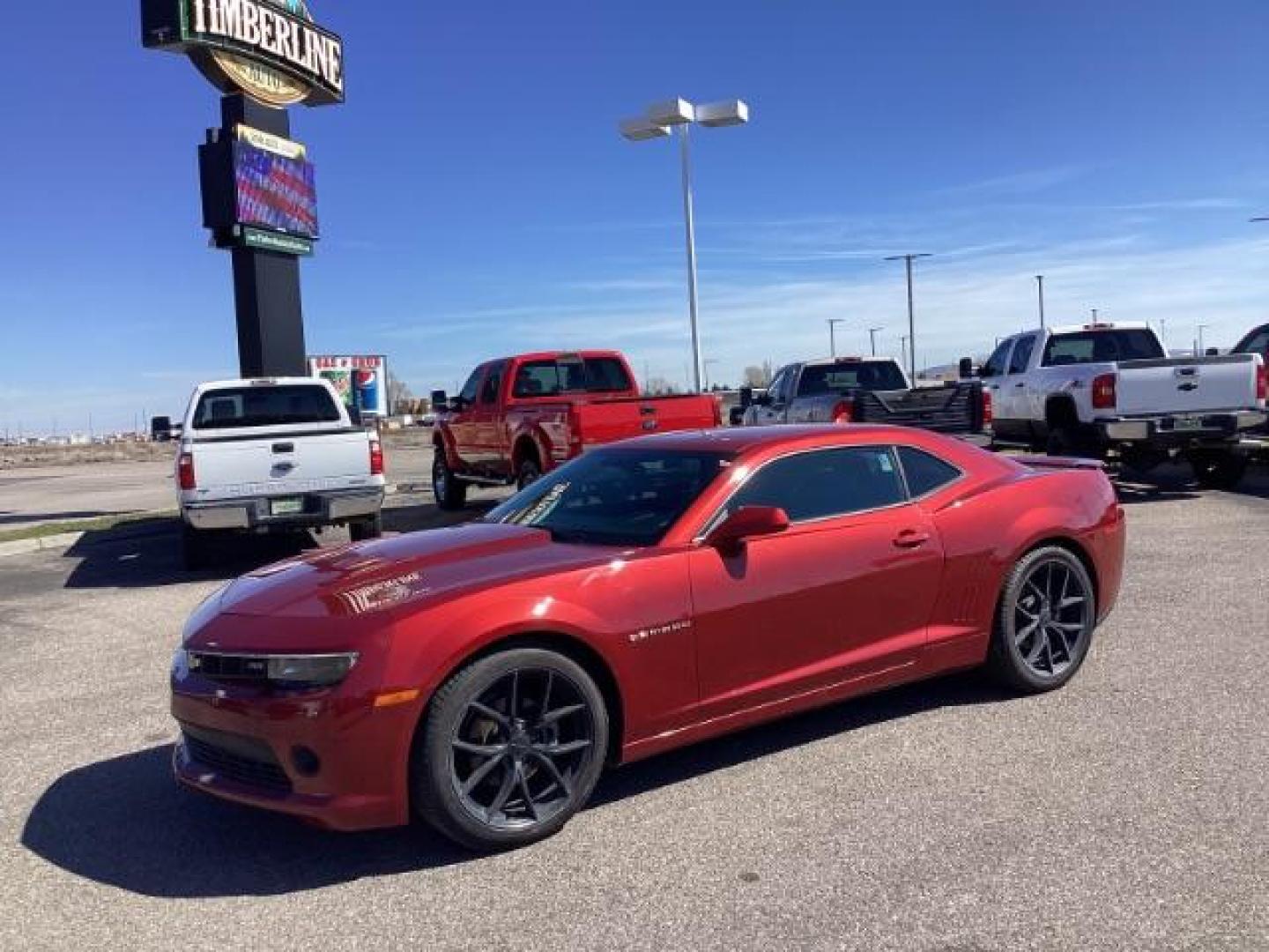 2015 Red Rock Metallic /Black Chevrolet Camaro 1LT Coupe (2G1FD1E31F9) with an 3.6L V6 DOHC 24V FFV engine, 6-Speed Automatic transmission, located at 1235 N Woodruff Ave., Idaho Falls, 83401, (208) 523-1053, 43.507172, -112.000488 - The 2015 Chevrolet Camaro V6 offers a blend of performance, style, and features. While it may not have all the high-performance features of the V8 models, it still provides an exhilarating driving experience. Here are some key features you might find on a 2015 Chevy Camaro V6: 3.6-Liter V6 Engine: - Photo#0