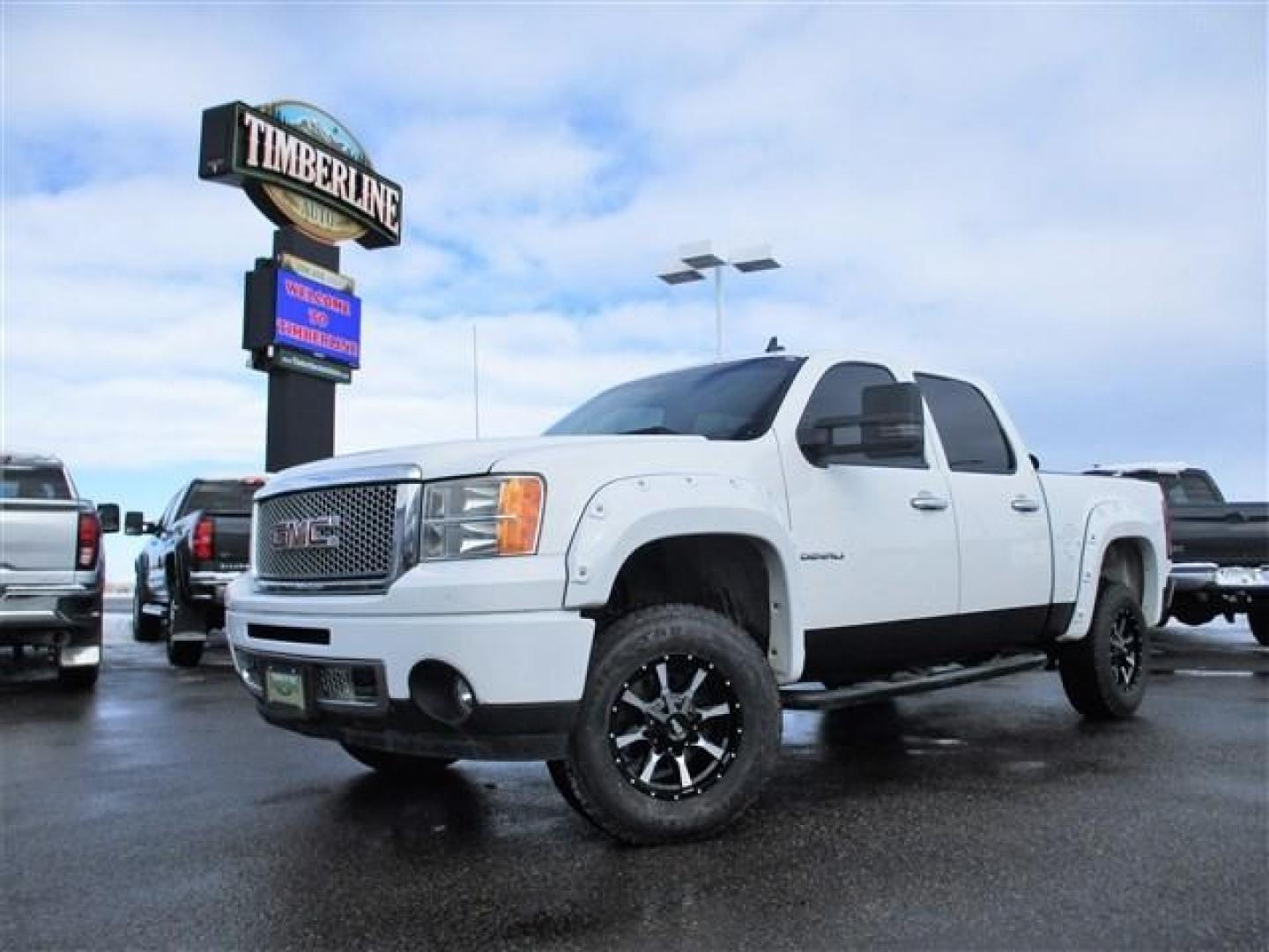 2012 WHITE /WHITE GMC Sierra 1500 Denali Crew Cab 4WD (3GTP2XE29CG) with an 6.2L V8 OHV 16V FFV engine, 6-Speed Automatic transmission, located at 1235 N Woodruff Ave., Idaho Falls, 83401, (208) 523-1053, 43.507172, -112.000488 - Photo#0