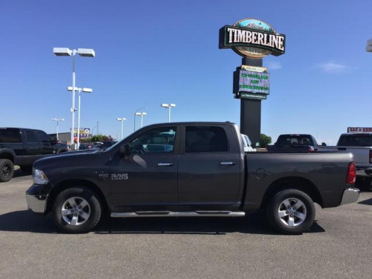 2016 GRAY /GRAY RAM 1500 SLT Crew Cab SWB 4WD (1C6RR7LT5GS) with an 5.7L V8 OHV 16V engine, 8-Speed Automatic transmission, located at 1235 N Woodruff Ave., Idaho Falls, 83401, (208) 523-1053, 43.507172, -112.000488 - If you're in the market for a pick up truck that is not loaded to the gills with computer chips and fancy new features, here's your truck! This 2016 RAM 1500 is your basic up and down 4WD crew cab short bed vehicle. Although it may be basic, it is still very efficient and you'll be able to take adva - Photo#2