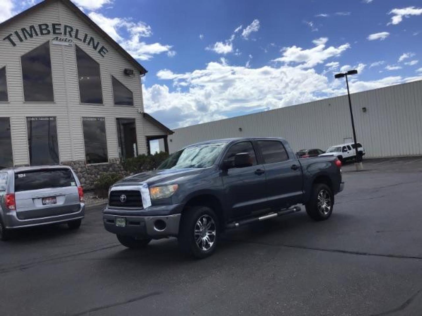 2008 BLUE /BLUE Toyota Tundra (5TFDV54108X) , located at 1235 N Woodruff Ave., Idaho Falls, 83401, (208) 523-1053, 43.507172, -112.000488 - This 2008 Toyota Tundra Platinum Crew Max, has leather interior, heated seats, JBL audio, running boards, trailer break, bed liner, parking sensors At Timberline Auto it is always easy to find a great deal on your next vehicle! Our experienced sales staff can help find the right vehicle will fit you - Photo#0