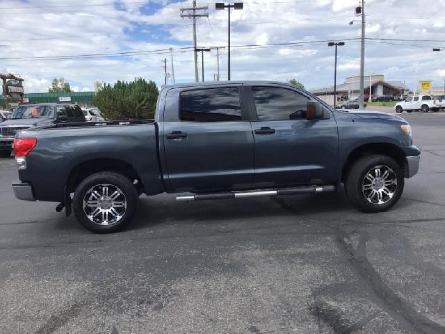 2008 BLUE /BLUE Toyota Tundra (5TFDV54108X) , located at 1235 N Woodruff Ave., Idaho Falls, 83401, (208) 523-1053, 43.507172, -112.000488 - This 2008 Toyota Tundra Platinum Crew Max, has leather interior, heated seats, JBL audio, running boards, trailer break, bed liner, parking sensors At Timberline Auto it is always easy to find a great deal on your next vehicle! Our experienced sales staff can help find the right vehicle will fit you - Photo#5