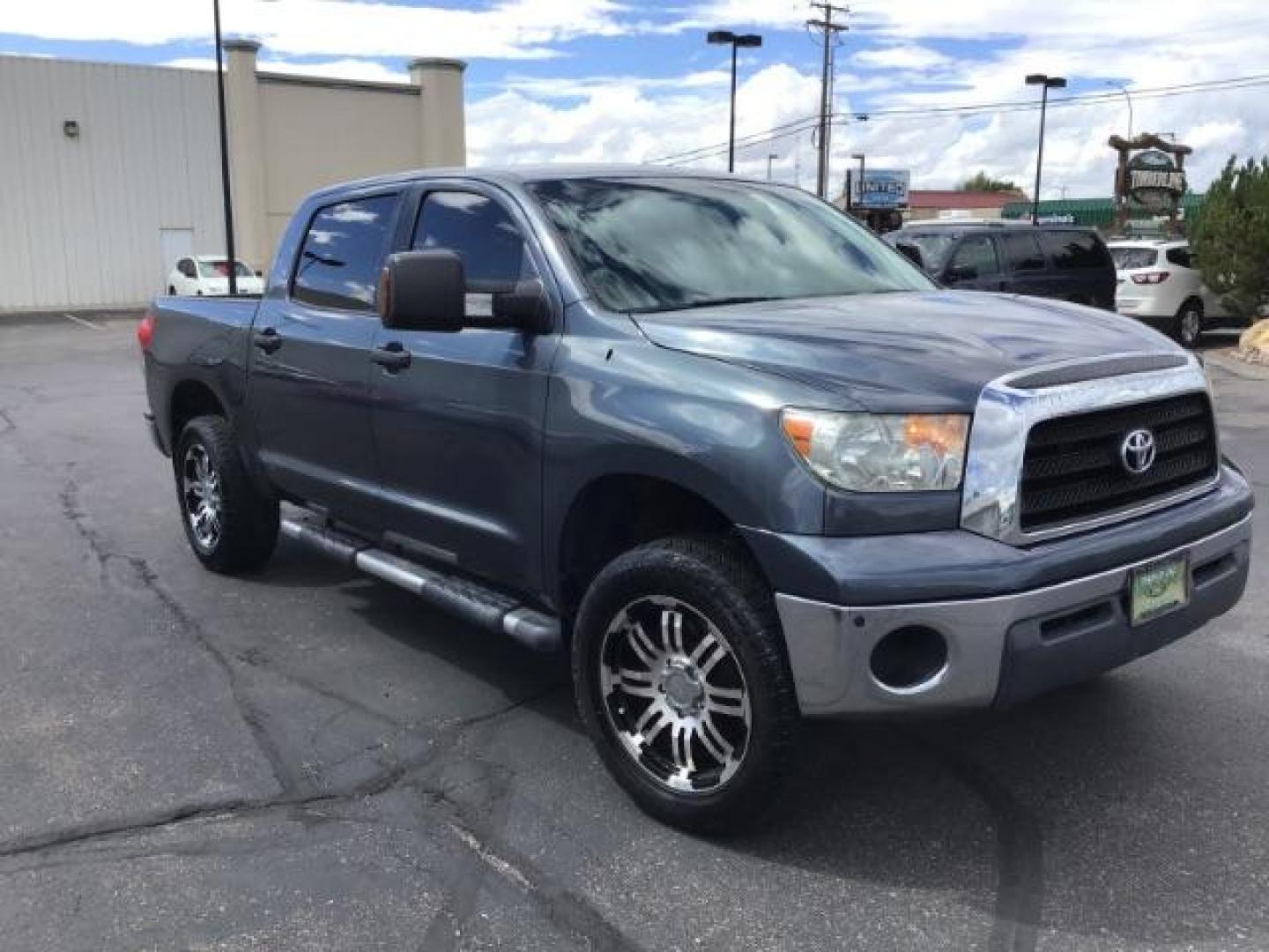 2008 BLUE /BLUE Toyota Tundra (5TFDV54108X) , located at 1235 N Woodruff Ave., Idaho Falls, 83401, (208) 523-1053, 43.507172, -112.000488 - This 2008 Toyota Tundra Platinum Crew Max, has leather interior, heated seats, JBL audio, running boards, trailer break, bed liner, parking sensors At Timberline Auto it is always easy to find a great deal on your next vehicle! Our experienced sales staff can help find the right vehicle will fit you - Photo#6