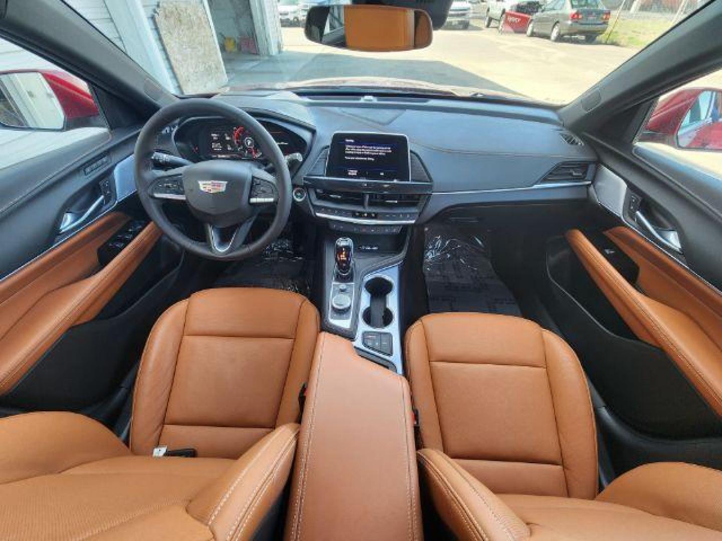 2022 Infrared Tintcoat /Cinnamon w/Jet Black Accents Cadillac CT4 Premium Luxury (1G6DF5RL7N0) with an 2.7L L4 DOHC 16V TURBO engine, 8-Speed Automatic transmission, located at 1235 N Woodruff Ave., Idaho Falls, 83401, (208) 523-1053, 43.507172, -112.000488 - Photo#20