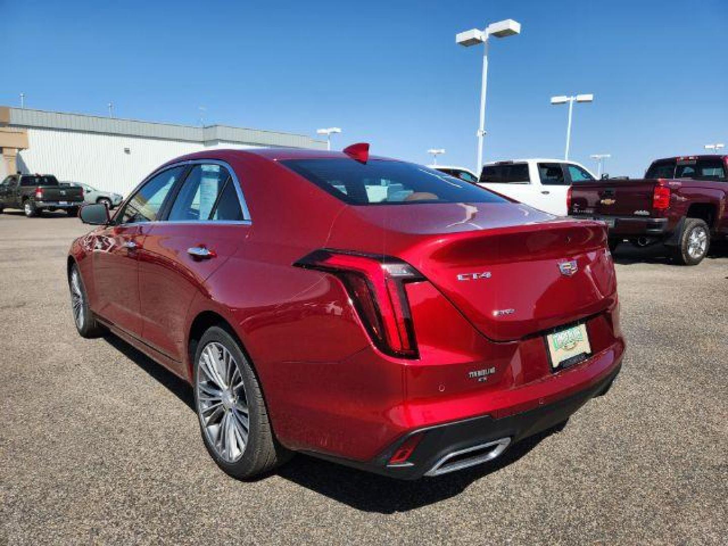 2022 Infrared Tintcoat /Cinnamon w/Jet Black Accents Cadillac CT4 Premium Luxury (1G6DF5RL7N0) with an 2.7L L4 DOHC 16V TURBO engine, 8-Speed Automatic transmission, located at 1235 N Woodruff Ave., Idaho Falls, 83401, (208) 523-1053, 43.507172, -112.000488 - Photo#3