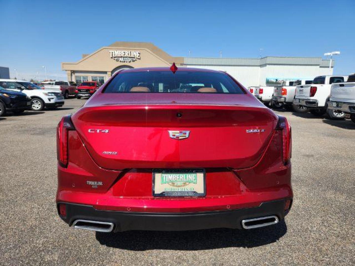 2022 Infrared Tintcoat /Cinnamon w/Jet Black Accents Cadillac CT4 Premium Luxury (1G6DF5RL7N0) with an 2.7L L4 DOHC 16V TURBO engine, 8-Speed Automatic transmission, located at 1235 N Woodruff Ave., Idaho Falls, 83401, (208) 523-1053, 43.507172, -112.000488 - Photo#4