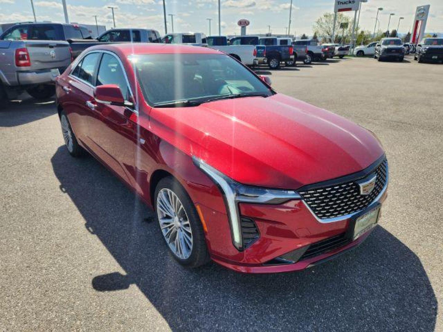 2022 Infrared Tintcoat /Cinnamon w/Jet Black Accents Cadillac CT4 Premium Luxury (1G6DF5RL7N0) with an 2.7L L4 DOHC 16V TURBO engine, 8-Speed Automatic transmission, located at 1235 N Woodruff Ave., Idaho Falls, 83401, (208) 523-1053, 43.507172, -112.000488 - Photo#8