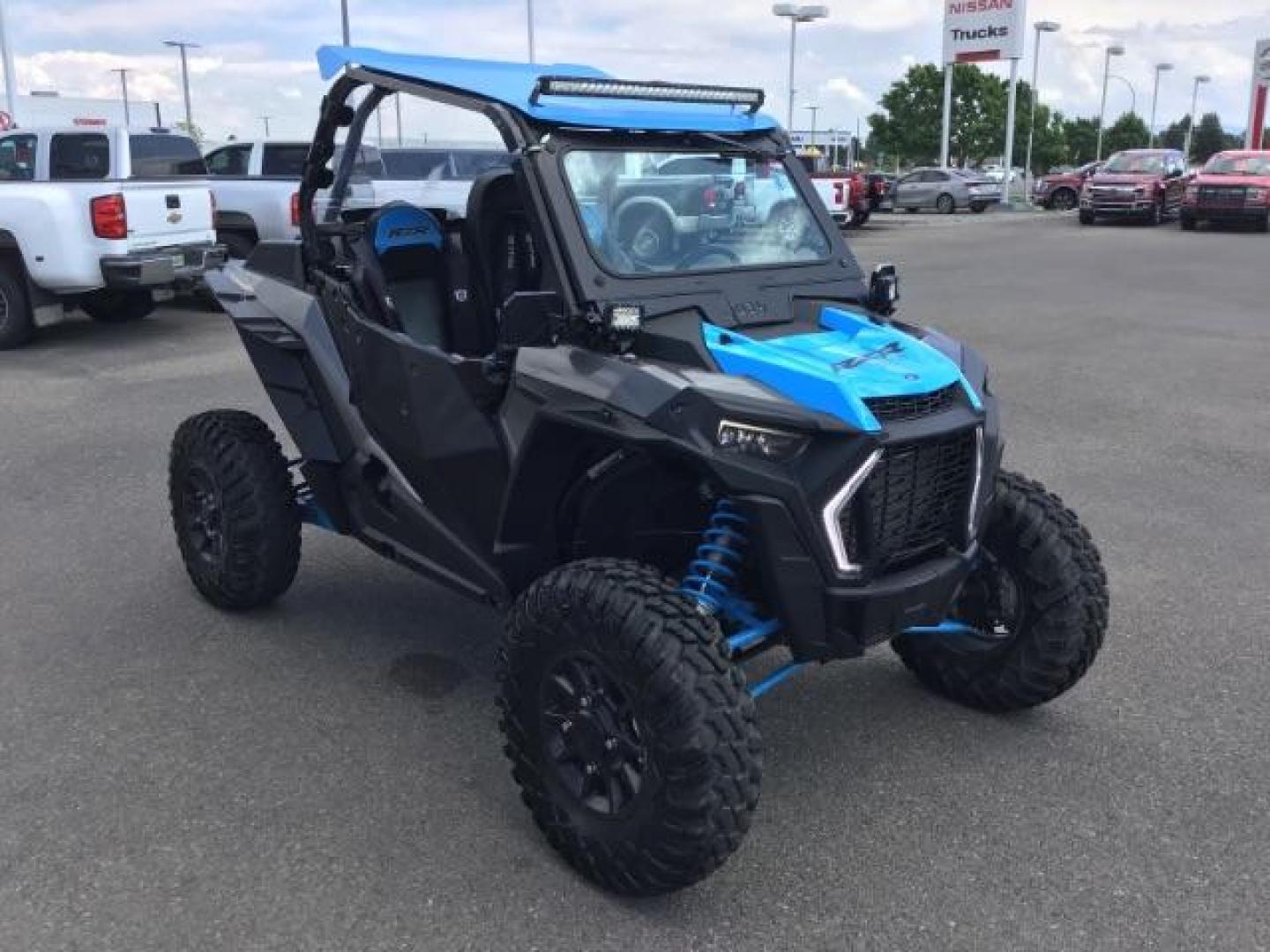 2019 BLUE /BLACK VINYL Polaris RZR XP Turbo EPS - (3NSVDE920KF) , AUTOMATIC transmission, located at 1235 N Woodruff Ave., Idaho Falls, 83401, (208) 523-1053, 43.507172, -112.000488 - Here is a mechanically stock 2019 RZR XP Turbo with low miles! This side-by-side is very clean and in great condition! Come on in and check it out! At Timberline Auto it is always easy to find a great deal on your next vehicle! Our experienced sales staff can help find the right vehicle that will fi - Photo#7