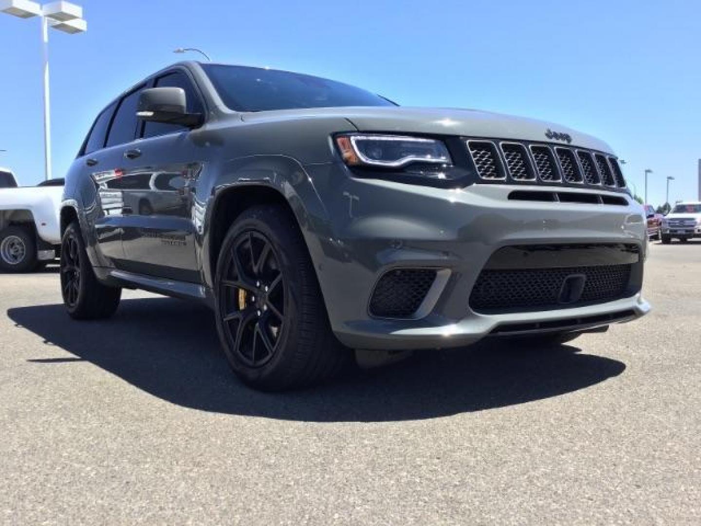 2021 Sting-Gray Clear Coat /Black, premium leather/sueded microfiber Jeep Grand Cherokee Trackhawk (1C4RJFN92MC) with an 6.2L V8 SUPERCHARGED engine, 8-Speed Automatic transmission, located at 1235 N Woodruff Ave., Idaho Falls, 83401, (208) 523-1053, 43.507172, -112.000488 - Here's a 2021 Jeep Grand Cherokee TrackHawk! This is a 6.2L Supercharged V8 SUV! It seats 5 people, has a massive cargo area, and it's AWD, so you'll be able to enjoy it year round! This Jeep has 707 horsepower and a 0-60 in just 3.5 seconds! The TrackHawk focused on power but that doesn't mean it s - Photo#9