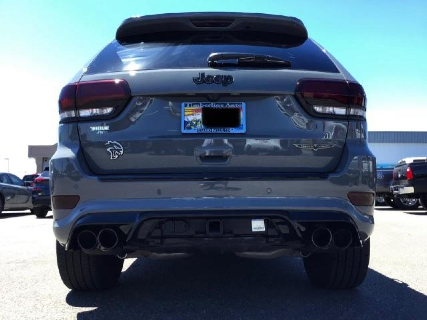 2021 Sting-Gray Clear Coat /Black, premium leather/sueded microfiber Jeep Grand Cherokee Trackhawk (1C4RJFN92MC) with an 6.2L V8 SUPERCHARGED engine, 8-Speed Automatic transmission, located at 1235 N Woodruff Ave., Idaho Falls, 83401, (208) 523-1053, 43.507172, -112.000488 - Here's a 2021 Jeep Grand Cherokee TrackHawk! This is a 6.2L Supercharged V8 SUV! It seats 5 people, has a massive cargo area, and it's AWD, so you'll be able to enjoy it year round! This Jeep has 707 horsepower and a 0-60 in just 3.5 seconds! The TrackHawk focused on power but that doesn't mean it s - Photo#5