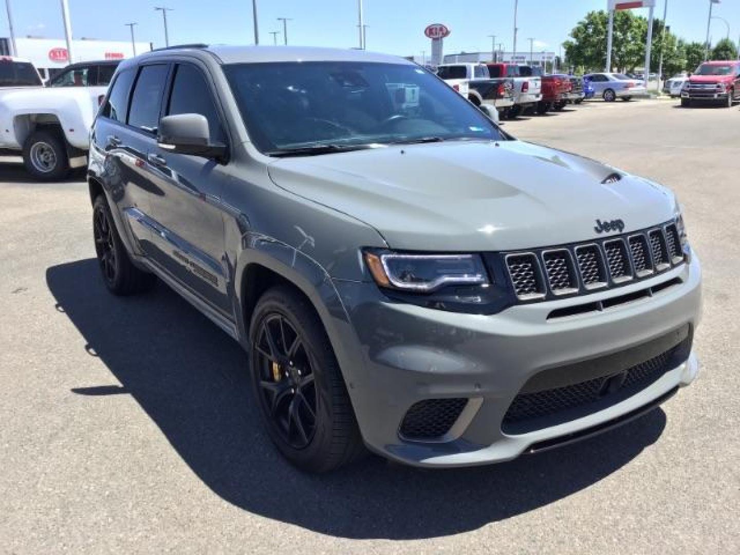 2021 Sting-Gray Clear Coat /Black, premium leather/sueded microfiber Jeep Grand Cherokee Trackhawk (1C4RJFN92MC) with an 6.2L V8 SUPERCHARGED engine, 8-Speed Automatic transmission, located at 1235 N Woodruff Ave., Idaho Falls, 83401, (208) 523-1053, 43.507172, -112.000488 - Here's a 2021 Jeep Grand Cherokee TrackHawk! This is a 6.2L Supercharged V8 SUV! It seats 5 people, has a massive cargo area, and it's AWD, so you'll be able to enjoy it year round! This Jeep has 707 horsepower and a 0-60 in just 3.5 seconds! The TrackHawk focused on power but that doesn't mean it s - Photo#8