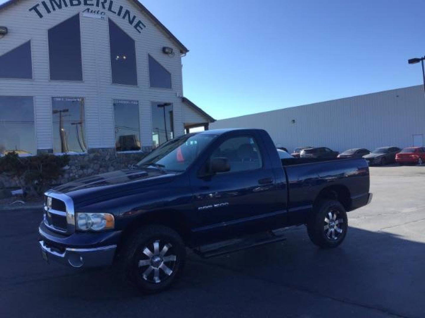 2003 Atlantic Blue Pearlcoat /Dark Slate Gray Cloth Interior Dodge Ram 1500 SLT Short Bed 4WD (1D7HU16NX3J) with an 4.7L V8 SOHC 16V engine, 5-Speed Automatic transmission, located at 1235 N Woodruff Ave., Idaho Falls, 83401, (208) 523-1053, 43.507172, -112.000488 - This 2003 Dodge Ram 1500 single cab, has 149,000. Comes with cloth interior, 4x4, cruise control, power locks, and power windows. At Timberline Auto it is always easy to find a great deal on your next vehicle! Our experienced sales staff can help find the right vehicle will fit your needs. Our knowl - Photo#0