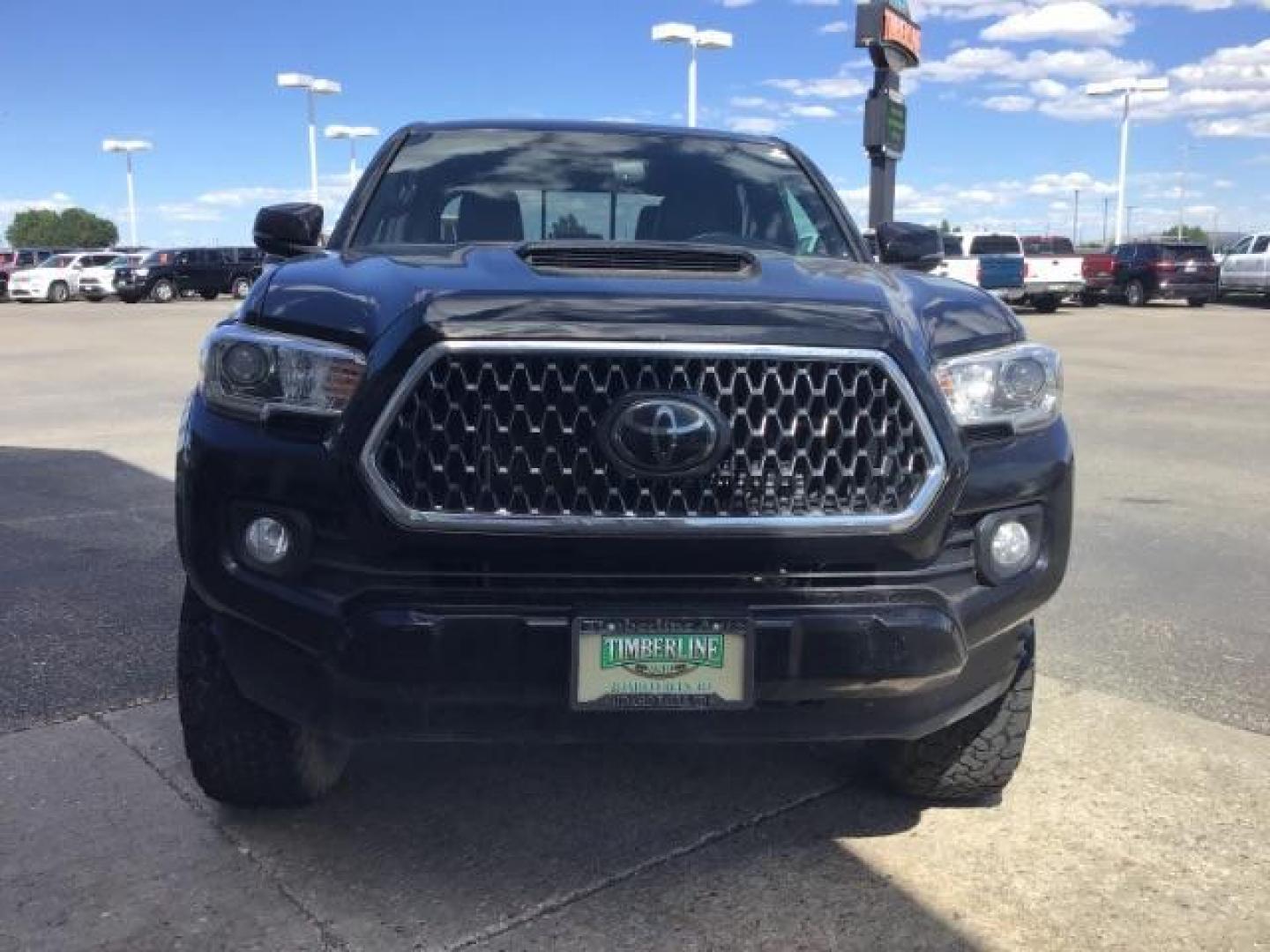 2018 Midnight Black Metallic /LEATHER Toyota Tacoma SR5 Double Cab Super Long Bed V6 6AT 4WD (5TFDZ5BN9JX) with an 3.5L V6 DOHC 24V engine, 6-Speed Automatic transmission, located at 1235 N Woodruff Ave., Idaho Falls, 83401, (208) 523-1053, 43.507172, -112.000488 - Crew cab, long box, 4X4, leather interior, heated seats, power sliding rear window, factory bed liner, TRD Sport package, full size spare tire, complete front clear bra. Hard to find! - Photo#7