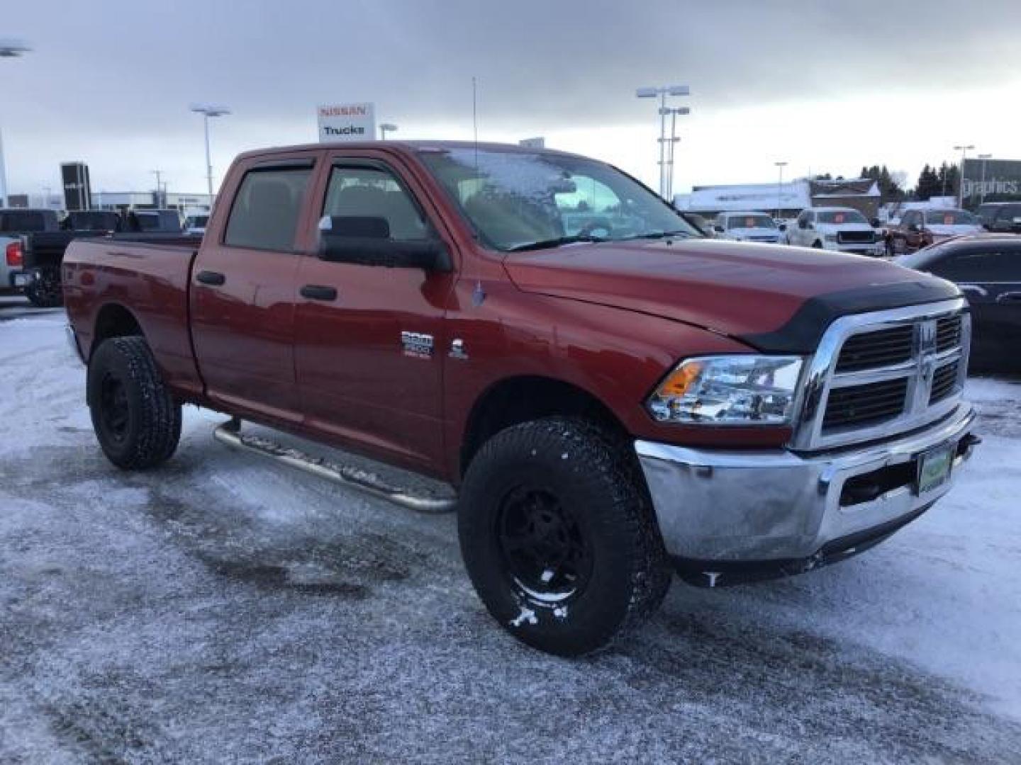 2012 Deep Cherry Red Crystal Pearl /Dark Slate/Medium Graystone Cloth Interior RAM 2500 ST Crew Cab SWB 4WD (3C6UD5CL6CG) with an 6.7L L6 OHV 24V TURBO DIESEL engine, 6-Speed Automatic transmission, located at 1235 N Woodruff Ave., Idaho Falls, 83401, (208) 523-1053, 43.507172, -112.000488 - This 2012 Ram 2500 ST 4x4, has the 6.7L Diesel motor. It has 175,000 miles. Comes with Cloth interior, AM/FM stereo, bluetooth audio, and power windows. At Timberline Auto it is always easy to find a great deal on your next vehicle! Our experienced sales staff can help find the right vehicle that wi - Photo#6