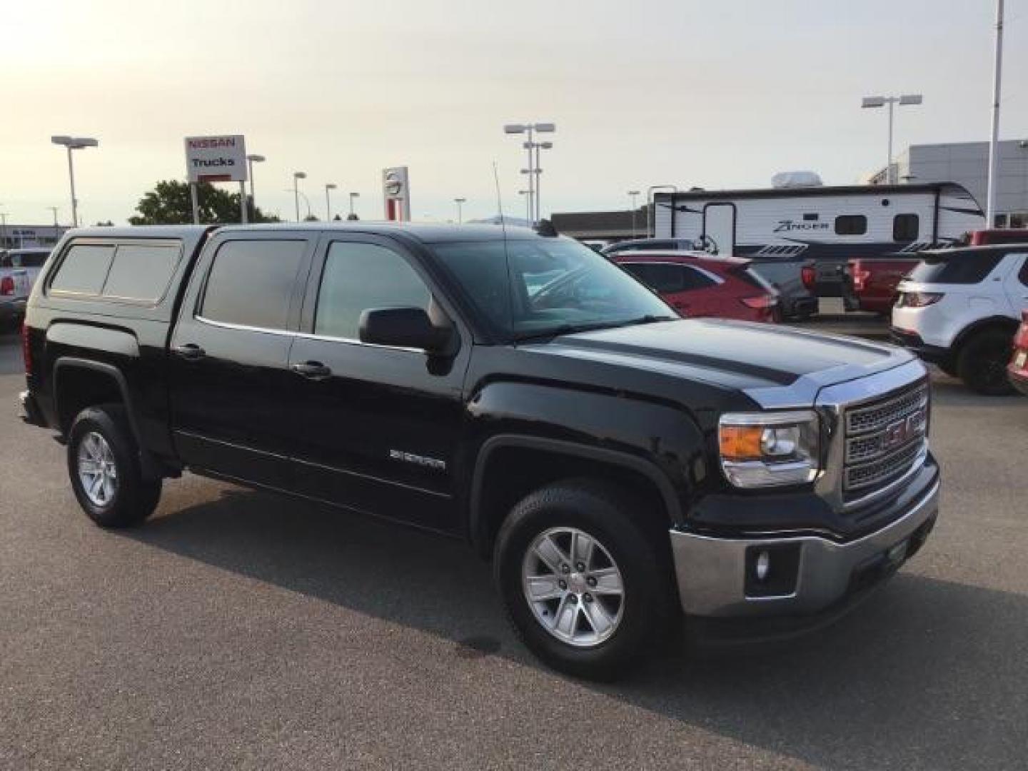 2015 Onyx Black /Jet Black, cloth GMC Sierra 1500 SLE Crew Cab Short Box 2WD (3GTP1UEC2FG) with an 5.3L V8 OHV 16V engine, 6-Speed Automatic transmission, located at 1235 N Woodruff Ave., Idaho Falls, 83401, (208) 523-1053, 43.507172, -112.000488 - This 2015 GMC 1500 SLT, has the 5.3L motor. It has a spray in bedliner, AM/FM CD, keyless remote, Alloy wheels. Interior and exterior and in very good condition At Timberline Auto it is always easy to find a great deal on your next vehicle! Our experienced sales staff can help find the right vehicle - Photo#6