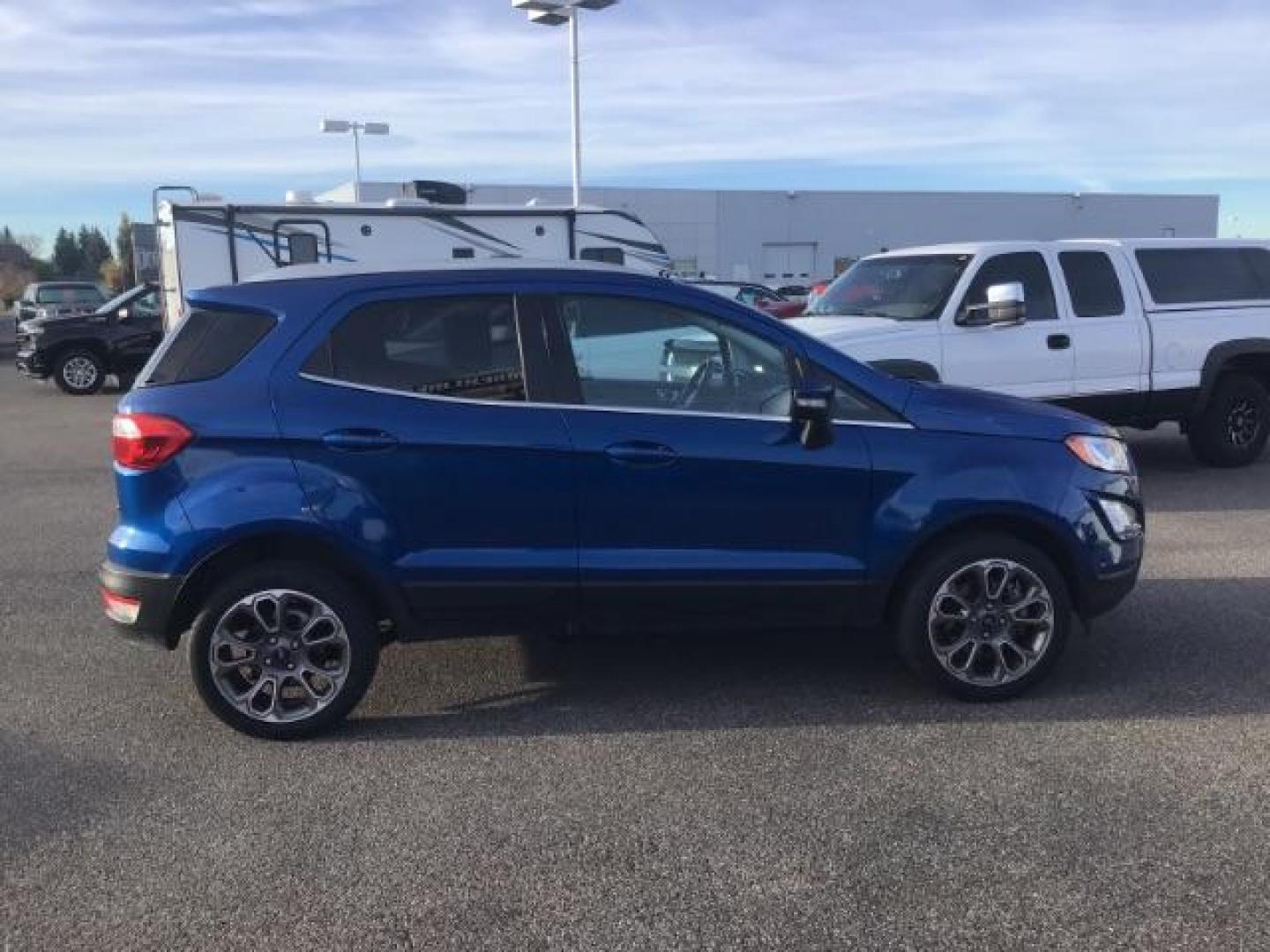 2020 Blue Candy Metallic Tinted Clearcoat /Medium Light Stone, leather Ford EcoSport Titanium AWD (MAJ6S3KL8LC) with an 2.0L L4 DOHC 16V engine, 6-Speed Automatic transmission, located at 1235 N Woodruff Ave., Idaho Falls, 83401, (208) 523-1053, 43.507172, -112.000488 - This 2020 Ford EcoSport Titanium , has the 3.7L motor . It is AWD. It only has 29,932 miles. It has a heated steering wheel, push button start, back up camera, leather interior, heated seats, and sunroof. At Timberline Auto it is always easy to find a great deal on your next vehicle! Our experience - Photo#5