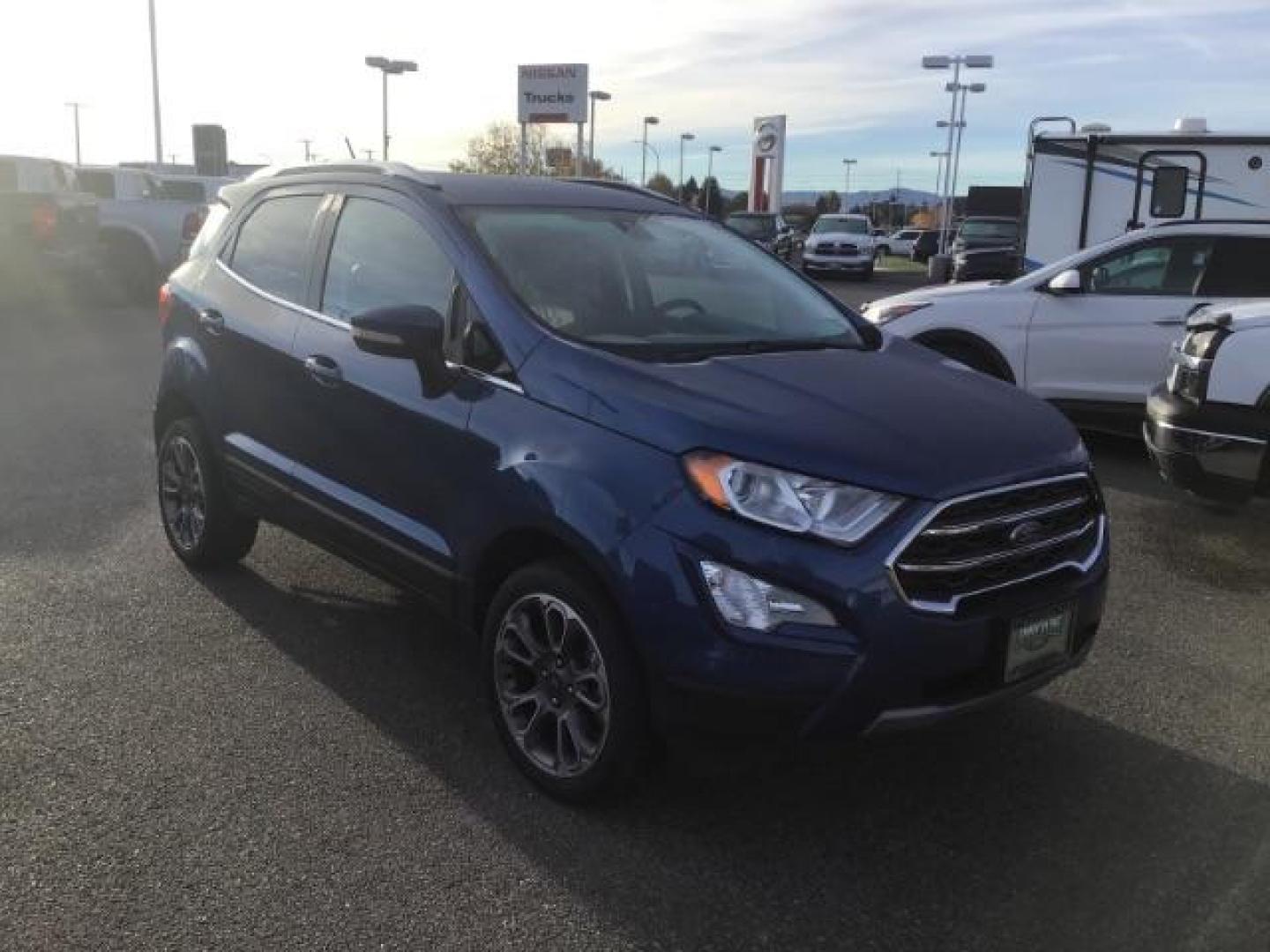 2020 Blue Candy Metallic Tinted Clearcoat /Medium Light Stone, leather Ford EcoSport Titanium AWD (MAJ6S3KL8LC) with an 2.0L L4 DOHC 16V engine, 6-Speed Automatic transmission, located at 1235 N Woodruff Ave., Idaho Falls, 83401, (208) 523-1053, 43.507172, -112.000488 - This 2020 Ford EcoSport Titanium , has the 3.7L motor . It is AWD. It only has 29,932 miles. It has a heated steering wheel, push button start, back up camera, leather interior, heated seats, and sunroof. At Timberline Auto it is always easy to find a great deal on your next vehicle! Our experience - Photo#6