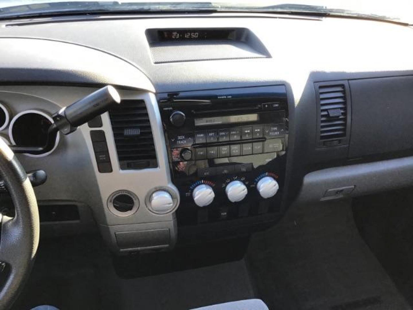 2008 Silver Sky Metallic /Graphite Cloth Interior Toyota Tundra SR5 Double Cab 5.7L 4WD (5TFBV54138X) with an 5.7L V8 DOHC 32V engine, 6-Speed Automatic transmission, located at 1235 N Woodruff Ave., Idaho Falls, 83401, (208) 523-1053, 43.507172, -112.000488 - This 2008 Toyota Tundra 4x4 , has the 5.7L V8 motor. It only has 121,145 miles. It comes with cloth interior, bench seat, in the front, for extra seating. It comes with cruise control, and AM/FM CD stereo. At Timberline Auto it is always easy to find a great deal on your next vehicle! Our experience - Photo#10