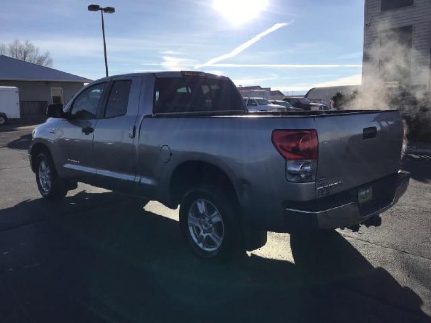 2008 Silver Sky Metallic /Graphite Cloth Interior Toyota Tundra SR5 Double Cab 5.7L 4WD (5TFBV54138X) with an 5.7L V8 DOHC 32V engine, 6-Speed Automatic transmission, located at 1235 N Woodruff Ave., Idaho Falls, 83401, (208) 523-1053, 43.507172, -112.000488 - This 2008 Toyota Tundra 4x4 , has the 5.7L V8 motor. It only has 121,145 miles. It comes with cloth interior, bench seat, in the front, for extra seating. It comes with cruise control, and AM/FM CD stereo. At Timberline Auto it is always easy to find a great deal on your next vehicle! Our experience - Photo#2