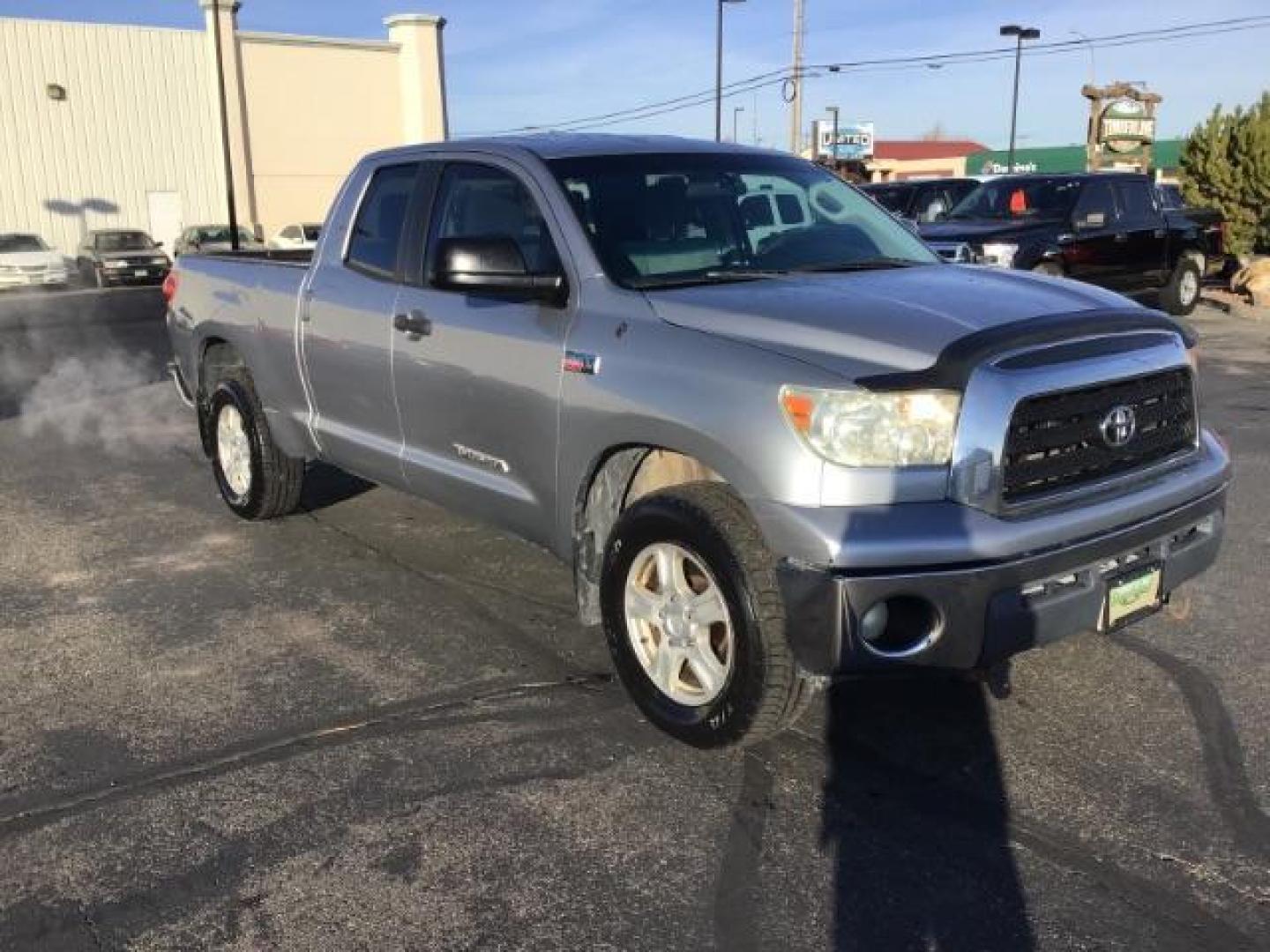 2008 Silver Sky Metallic /Graphite Cloth Interior Toyota Tundra SR5 Double Cab 5.7L 4WD (5TFBV54138X) with an 5.7L V8 DOHC 32V engine, 6-Speed Automatic transmission, located at 1235 N Woodruff Ave., Idaho Falls, 83401, (208) 523-1053, 43.507172, -112.000488 - This 2008 Toyota Tundra 4x4 , has the 5.7L V8 motor. It only has 121,145 miles. It comes with cloth interior, bench seat, in the front, for extra seating. It comes with cruise control, and AM/FM CD stereo. At Timberline Auto it is always easy to find a great deal on your next vehicle! Our experience - Photo#6