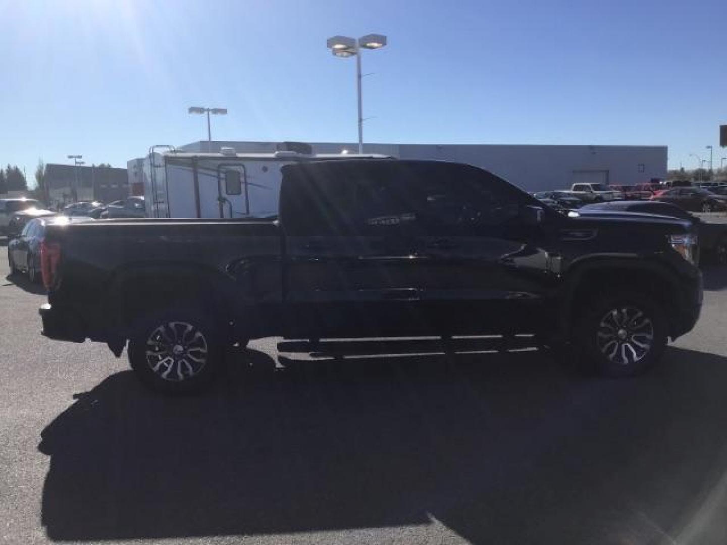 2020 Carbon Black Metallic /Jet Black w/Kalahari Accents, leather GMC Sierra 1500 AT4 Crew Cab Short Box 4WD (1GTP9EEL2LZ) with an 6.2L V8 OHV 16V engine, 6-Speed Automatic transmission, located at 1235 N Woodruff Ave., Idaho Falls, 83401, (208) 523-1053, 43.507172, -112.000488 - This 2020 GMC Sierra AT4, only has 46,417 miles. It comes with leather interior, heated and cooled seats, heads up display, sunroof, integrated trailer brake, and bluetooth. At Timberline Auto it is always easy to find a great deal on your next vehicle! Our experienced sales staff can help find the - Photo#5