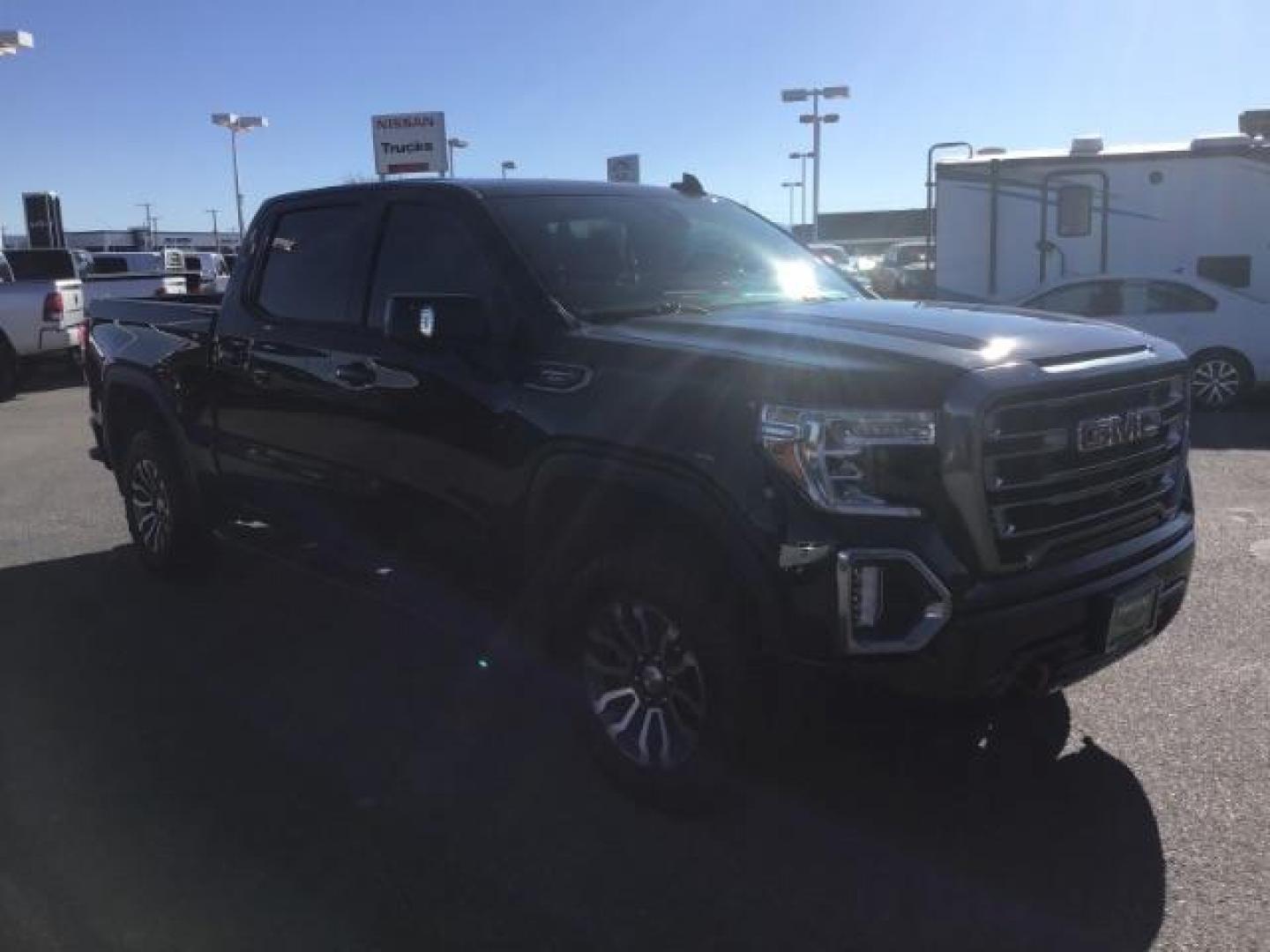 2020 Carbon Black Metallic /Jet Black w/Kalahari Accents, leather GMC Sierra 1500 AT4 Crew Cab Short Box 4WD (1GTP9EEL2LZ) with an 6.2L V8 OHV 16V engine, 6-Speed Automatic transmission, located at 1235 N Woodruff Ave., Idaho Falls, 83401, (208) 523-1053, 43.507172, -112.000488 - This 2020 GMC Sierra AT4, only has 46,417 miles. It comes with leather interior, heated and cooled seats, heads up display, sunroof, integrated trailer brake, and bluetooth. At Timberline Auto it is always easy to find a great deal on your next vehicle! Our experienced sales staff can help find the - Photo#6