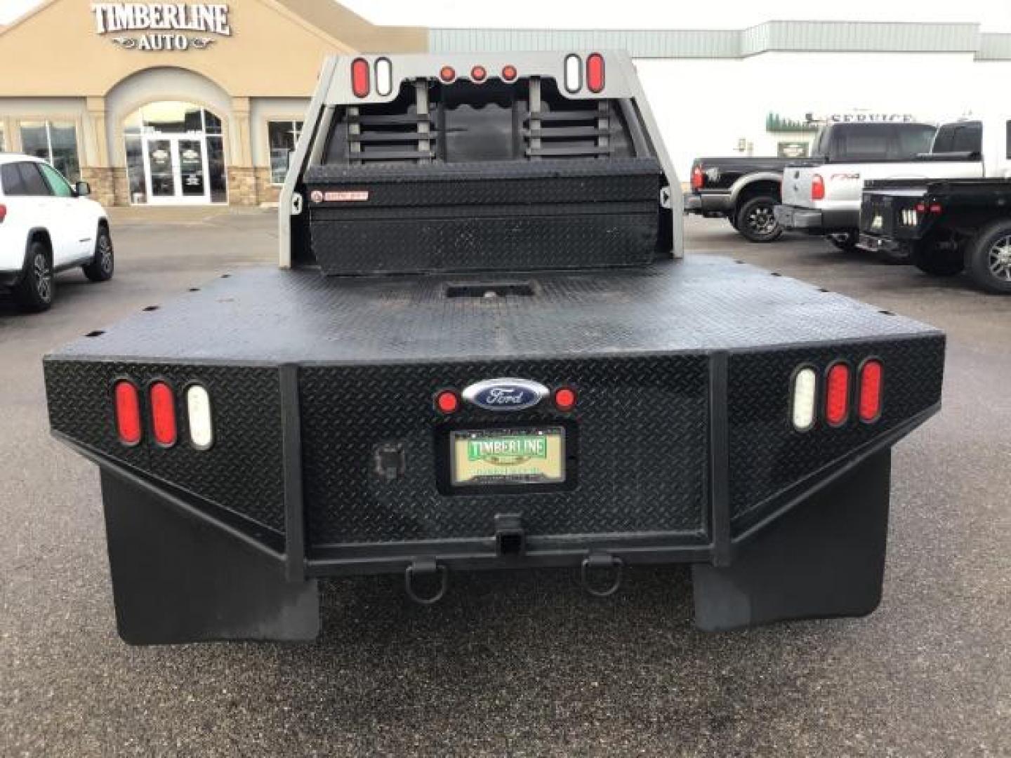 2013 GRAY /Black Leather Interior Ford F-450 SD Lariat Crew Cab DRW 4WD (1FT8W4DT1DE) with an 6.7L V8 OHV 16V DIESEL engine, 6-Speed Automatic transmission, located at 1235 N Woodruff Ave., Idaho Falls, 83401, (208) 523-1053, 43.507172, -112.000488 - This 2013 Ford F450, has the 6.7L diesel motor. It has 223,337 miles. It has a flatbed, with turn over ball. The interior has leather seats, back up camera, heated seats, and power sunroof. At Timberline Auto it is always easy to find a great deal on your next vehicle! Our experienced sales staff ca - Photo#3