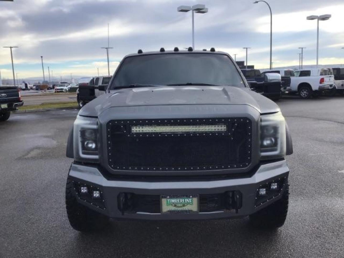 2013 GRAY /Black Leather Interior Ford F-450 SD Lariat Crew Cab DRW 4WD (1FT8W4DT1DE) with an 6.7L V8 OHV 16V DIESEL engine, 6-Speed Automatic transmission, located at 1235 N Woodruff Ave., Idaho Falls, 83401, (208) 523-1053, 43.507172, -112.000488 - This 2013 Ford F450, has the 6.7L diesel motor. It has 223,337 miles. It has a flatbed, with turn over ball. The interior has leather seats, back up camera, heated seats, and power sunroof. At Timberline Auto it is always easy to find a great deal on your next vehicle! Our experienced sales staff ca - Photo#6