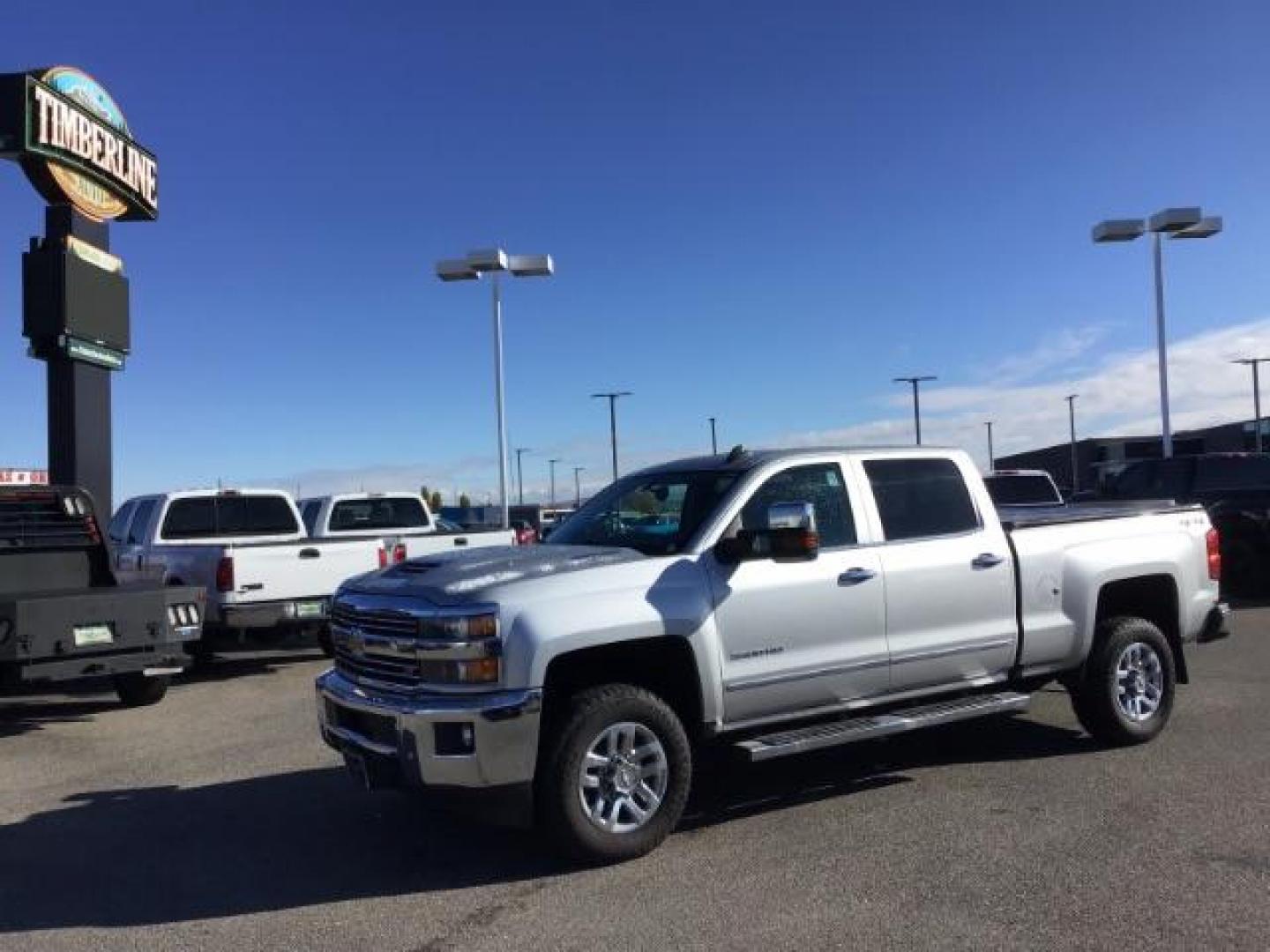 2018 Chevrolet Silverado 3500HD LTZ Crew Cab 4WD (1GC4K0CY5JF) with an 6.6L V8 OHV 32V TURBO DIESEL engine, 6-Speed Automatic transmission, located at 1235 N Woodruff Ave., Idaho Falls, 83401, (208) 523-1053, 43.507172, -112.000488 - Photo#0