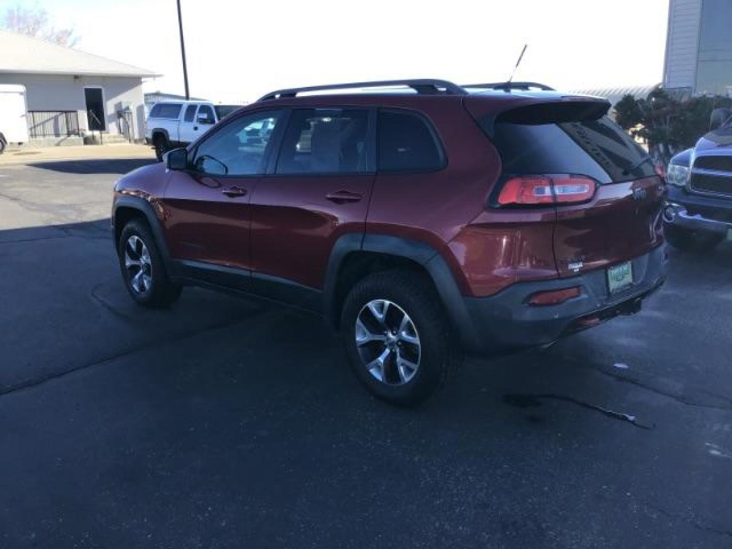 2014 /Black Jeep Cherokee Trailhawk 4WD (1C4PJMBS8EW) with an 3.2L V6 DOHC 24V engine, 9-Speed Automatic transmission, located at 1235 N Woodruff Ave., Idaho Falls, 83401, (208) 523-1053, 43.507172, -112.000488 - This 2014 Jeep Cherokee Trailhawk, is AWD. It has 134,000 miles. It comes with leather interior, heated seats, touch screen, bluetooth, and Sirius XM. At Timberline Auto it is always easy to find a great deal on your next vehicle! Our experienced sales staff can help find the right vehicle will fit - Photo#2