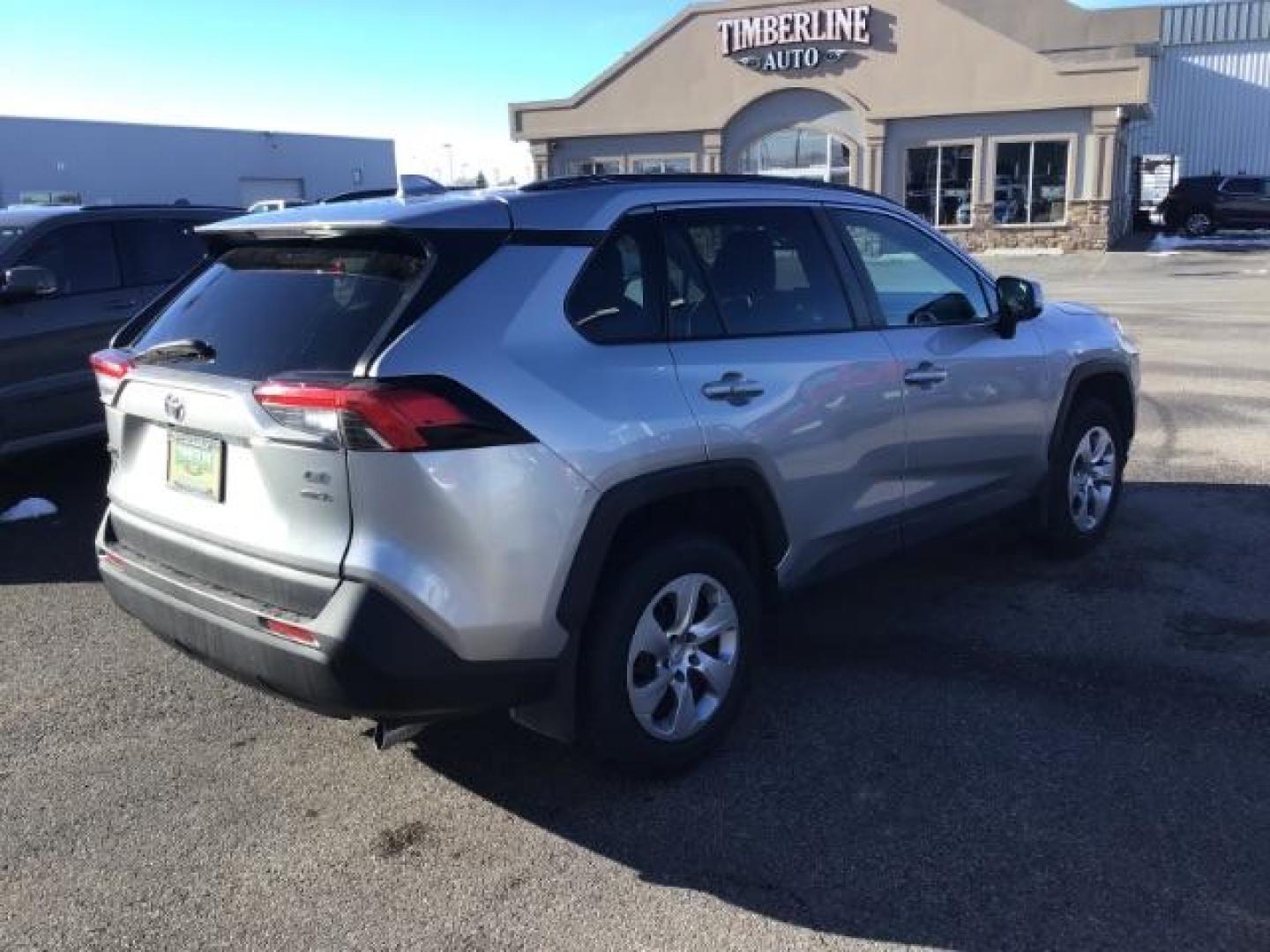 2021 Silver Sky Metallic /Black, cloth Toyota RAV4 LE AWD (2T3G1RFV9MC) with an 2.5L L4 DOHC 16V engine, 8-Speed Automatic transmission, located at 1235 N Woodruff Ave., Idaho Falls, 83401, (208) 523-1053, 43.507172, -112.000488 - This 2021 Toyota Rav4 LE, is AWD, has the 2.5L 4cyl. motor. It has 62,356 miles. Comes with cloth interior, back up camera, lane assist, blind spot, blue tooth and power locks and windows. At Timberline Auto it is always easy to find a great deal on your next vehicle! Our experienced sales staff can - Photo#4