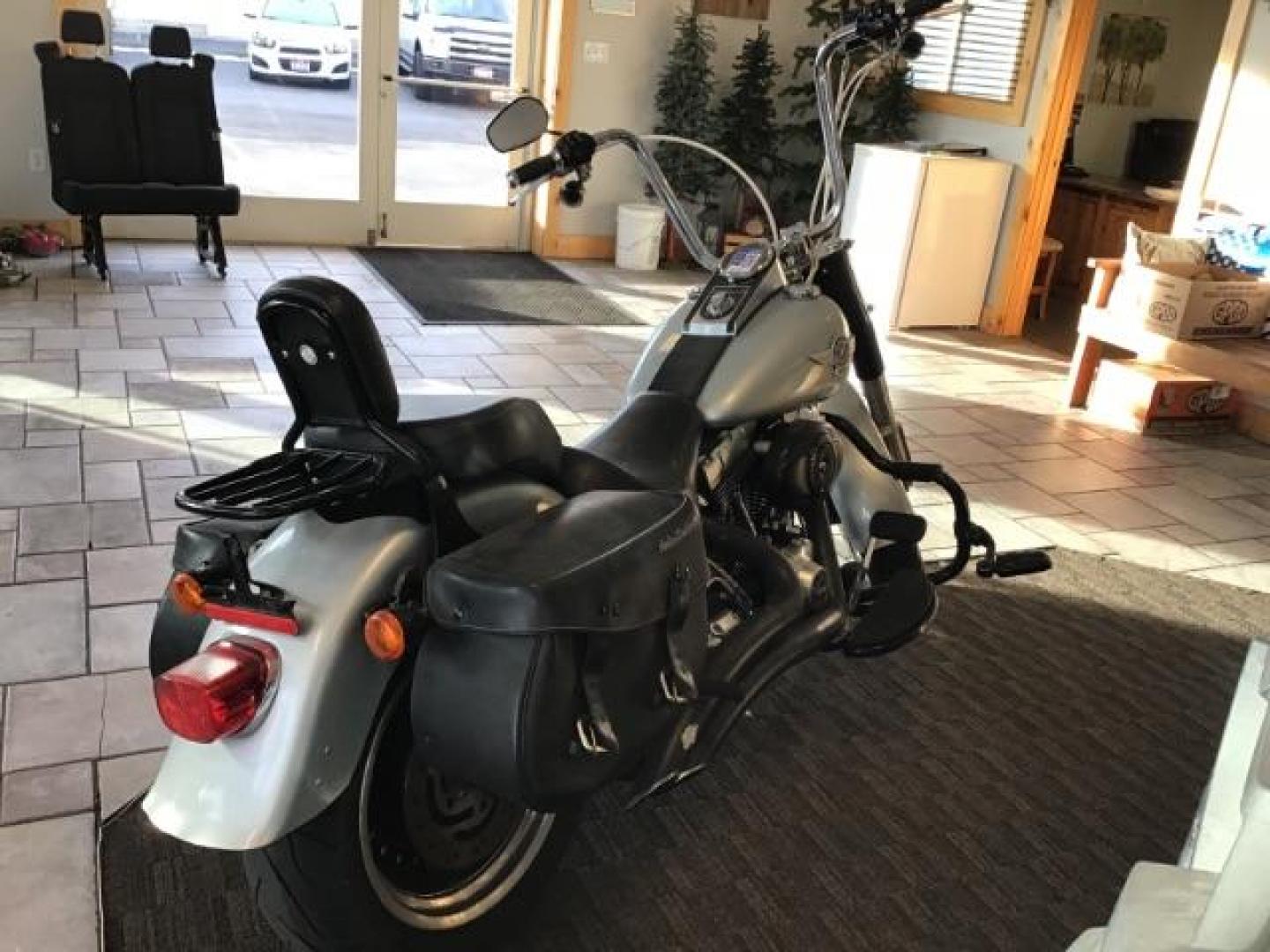 2012 SILVER Harley-Davidson FLSTFB - (1HD1JNV11CB) with an 1690CC engine, MANUAL transmission, located at 1235 N Woodruff Ave., Idaho Falls, 83401, (208) 523-1053, 43.507172, -112.000488 - Photo#3