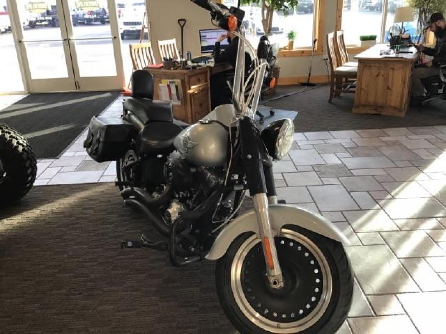 2012 SILVER Harley-Davidson FLSTFB - (1HD1JNV11CB) with an 1690CC engine, MANUAL transmission, located at 1235 N Woodruff Ave., Idaho Falls, 83401, (208) 523-1053, 43.507172, -112.000488 - Photo#5